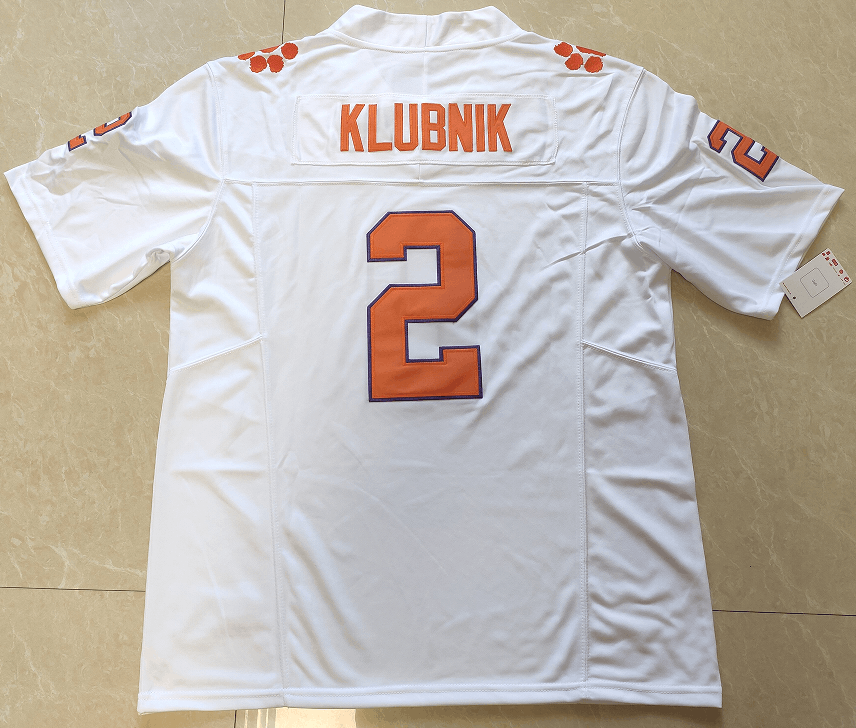 Other Men's Clemson Tigers #2 Cade Klubnik Jerseys White 2025 Size US L / EU 52-54 / 3 - 1 Thumbnail