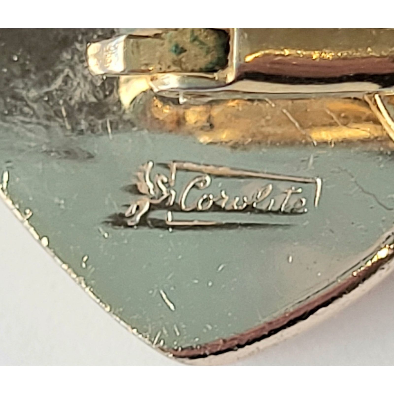 Other Vintage Pegasus Coro Earrings Art Deco MCM Signed Corolite Size ONE SIZE - 5 Thumbnail