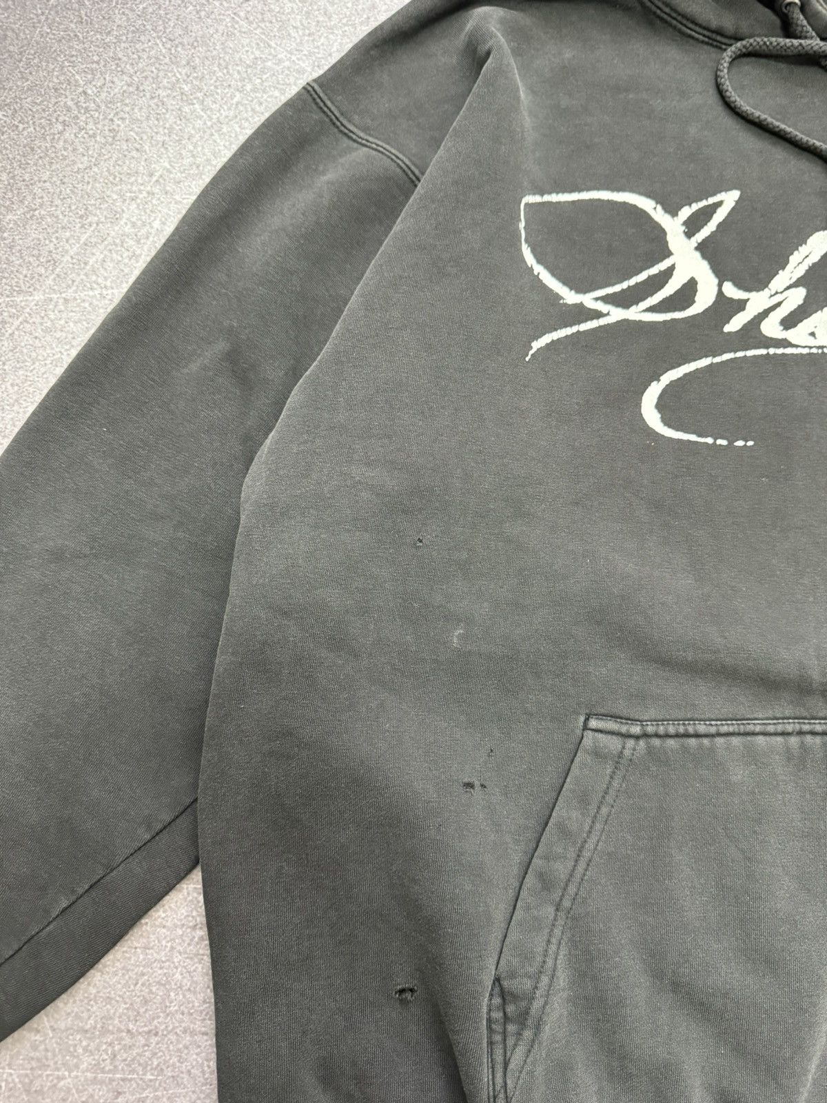 Shorty's Skateboards Shorty’s Skateboard Thrashed Faded Black Logo Hoodie Vintage Size US XL / EU 56 / 4 - 5 Thumbnail