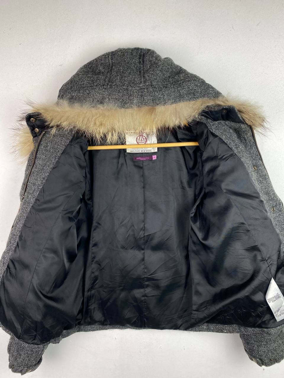 Harris Tweed Harris Tweed Puffer Coat with Fur Hood Size US M / EU 48-50 / 2 - 6 Thumbnail