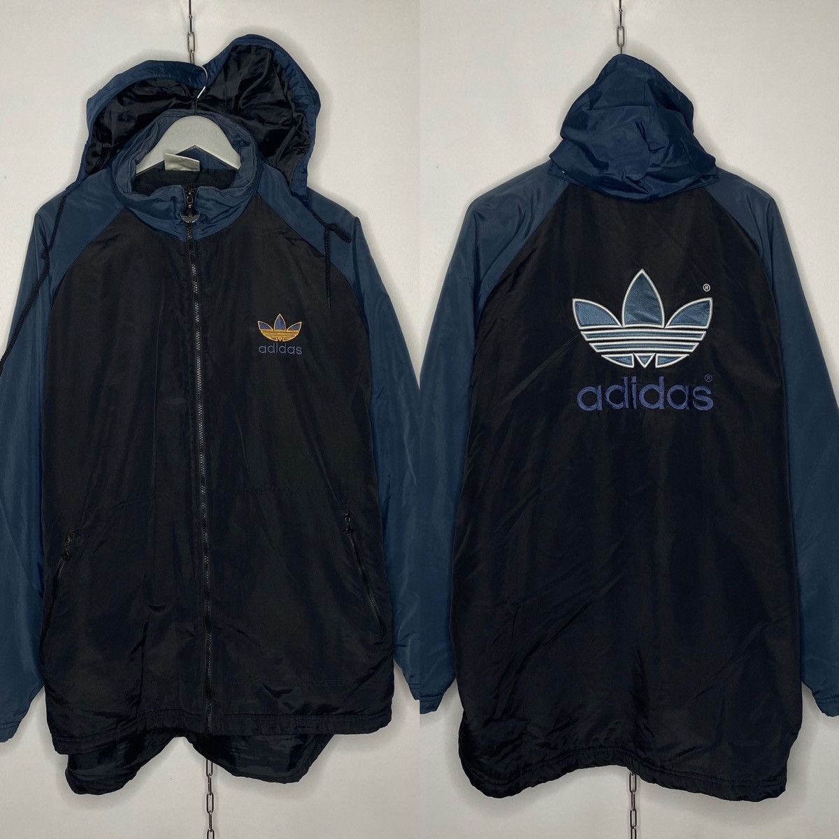 Adidas × Vintage 🚀Vintage Adidas Originals Big Logo Parka Firebird Jacket 🚀 Size US L / EU 52-54 / 3 - 1 Thumbnail