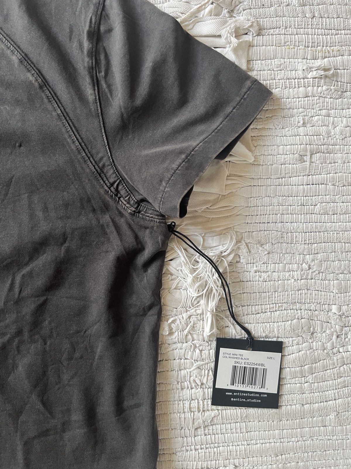 Entire Studios MINI TEE WASHED BLACK Size US L / EU 52-54 / 3 - 2 Thumbnail