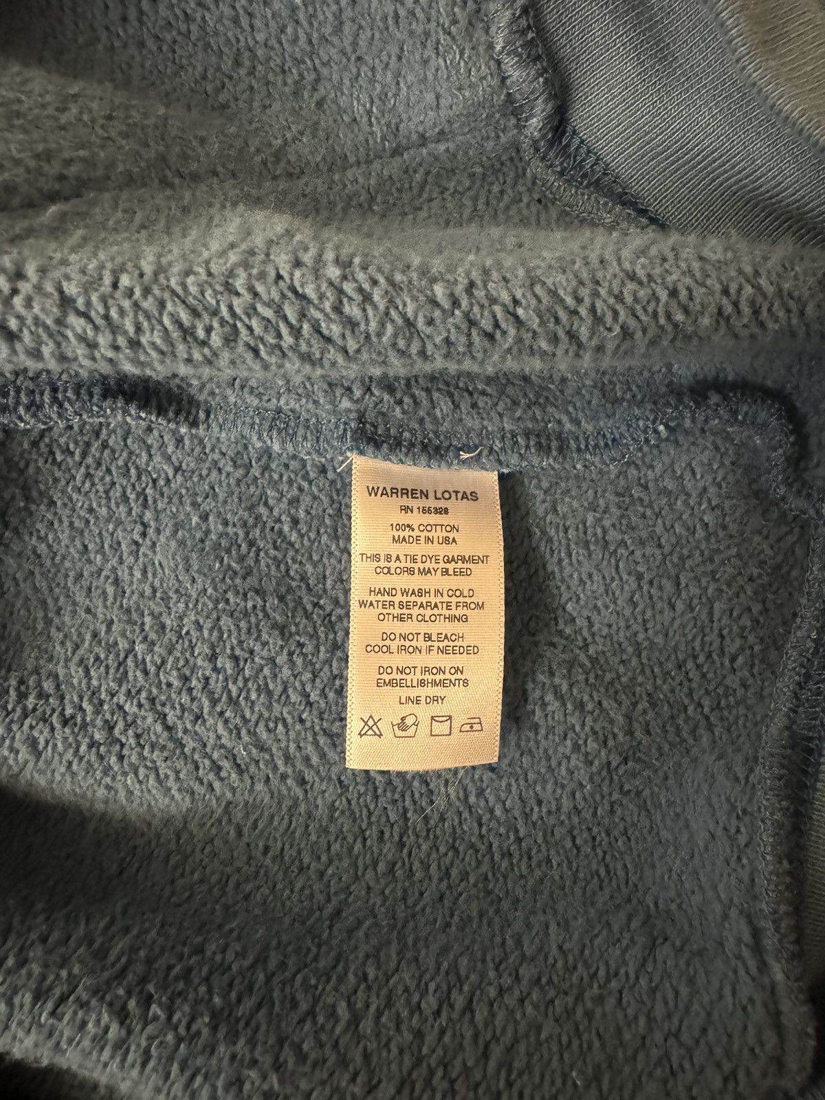 Warren Lotas Warren Lotas Indigo Skull Zip Distressed Hoodie Size US M / EU 48-50 / 2 - 6 Thumbnail