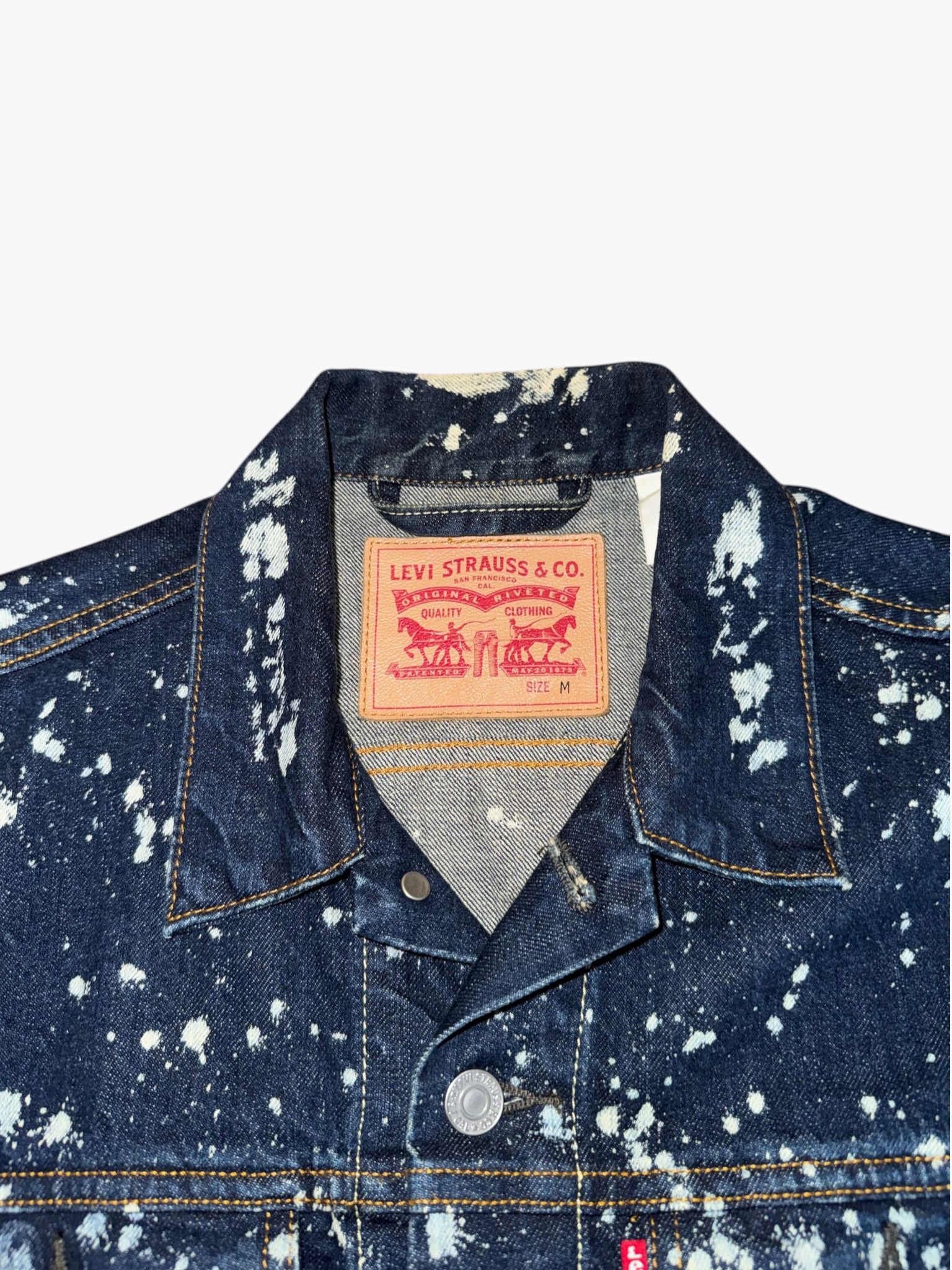 Levi's Vintage Clothing evi’s - "Sprinkled" Paint Splatter Denim Jacket Size US M / EU 48-50 / 2 - 3 Thumbnail