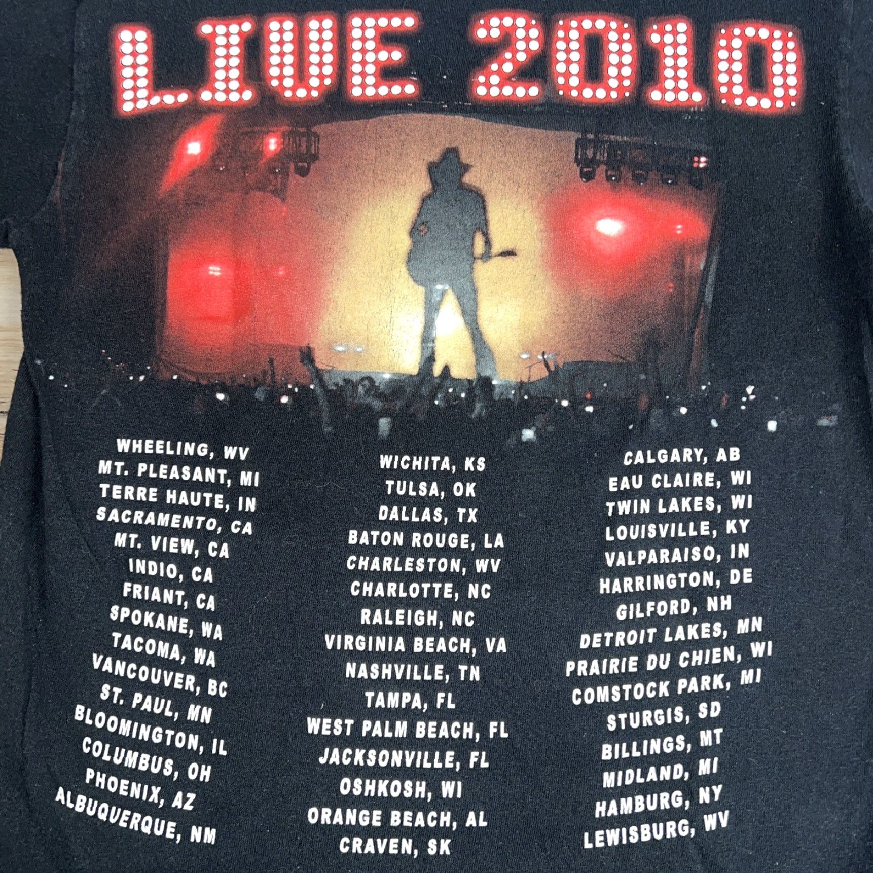 Vintage Jason Aldean 2010 Tour T-Shirt Mens Size S Black Shirt"} Size US S / EU 44-46 / 1 - 4 Thumbnail