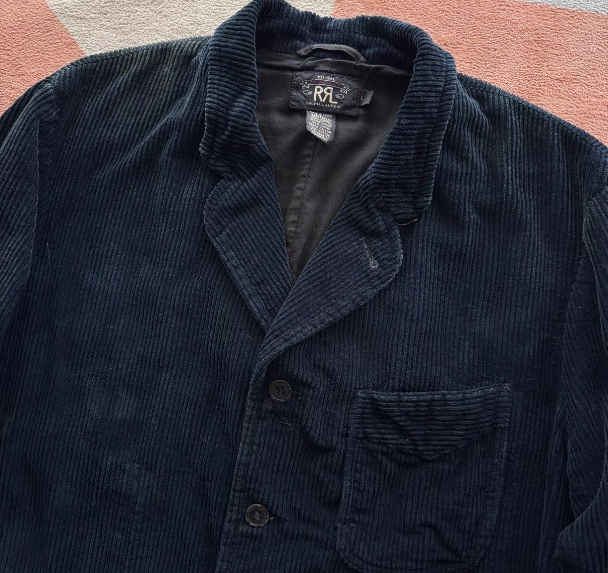 RRL Ralph Lauren RRL Ralph Lauren Double RL Indigo Corduroy Blazer K22 Size US L / EU 52-54 / 3 - 3 Thumbnail