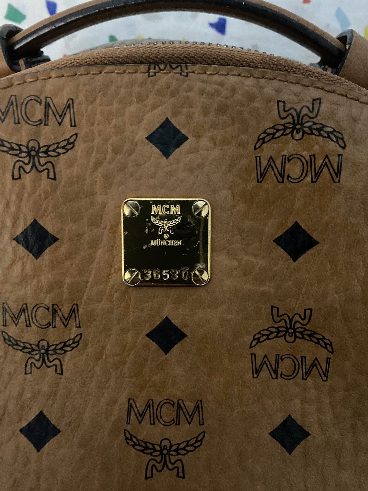 MCM MCM Stark Backpack In Visetos Size ONE SIZE - 2 Thumbnail