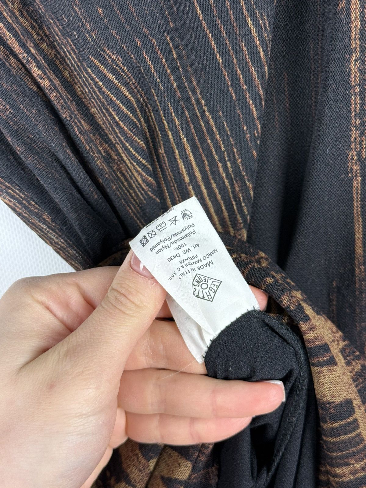 Other Legatte Jeans Mesh Y2K Long Sleeve Overprinted Maxi Dress Size L / US 10 / IT 46 - 12 Thumbnail