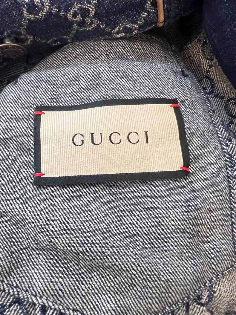 Gucci Gucci Blue full-print double G stitched denim jacket Size US S / EU 44-46 / 1 - 2 Thumbnail