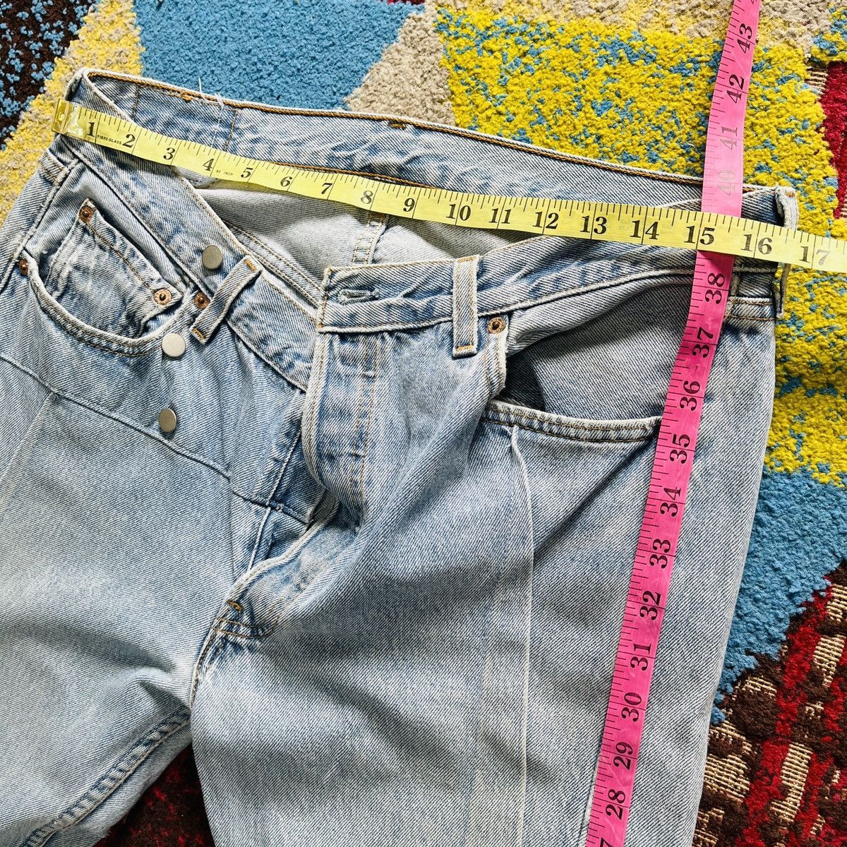 Levi's × Vintage Tokyo Ripper X Levis Distressed Jeans Size US 33 - 19 Thumbnail