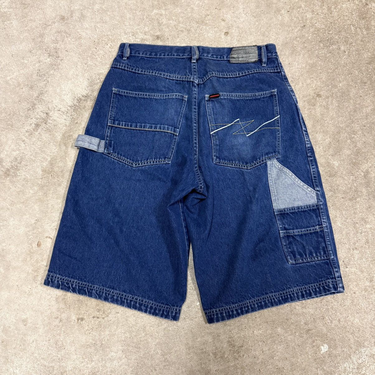 Fubu Vintage Y2K FUBU Baggy Blue Denim Shorts JNCO Style Size US 34 / EU 50 - 1 Thumbnail