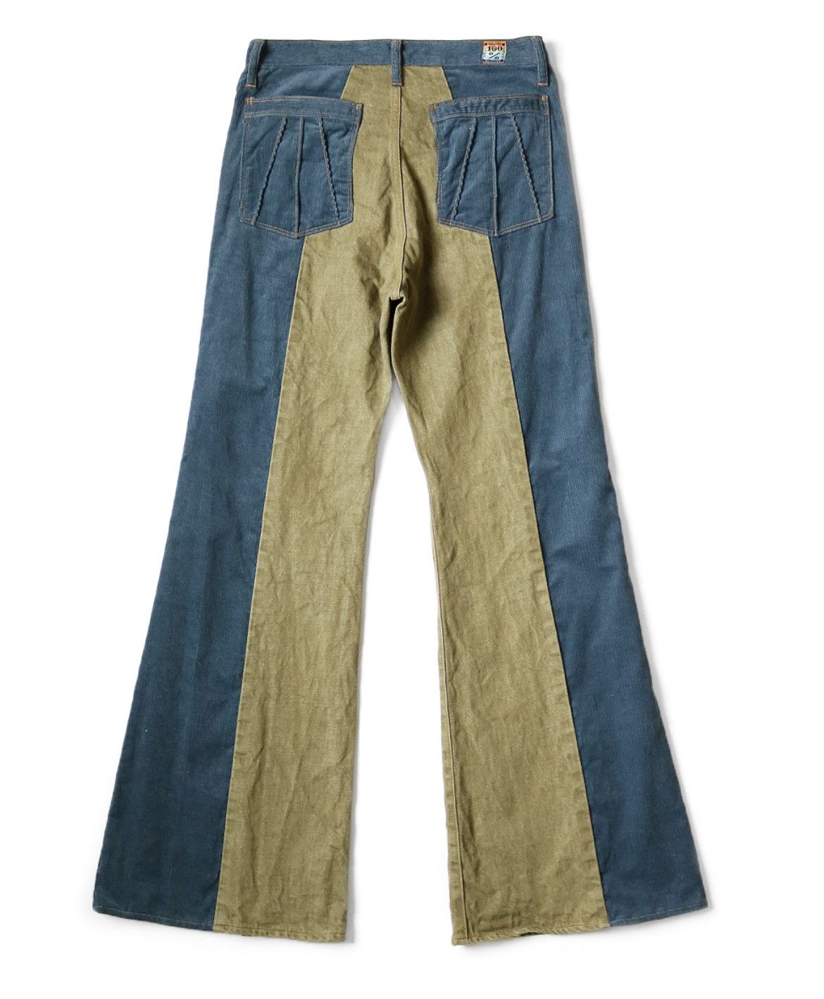 Kapital Kapital corduroy × denim 2TONE gypsy flare pants 32inch Size US 32 / EU 48 - 2 Thumbnail