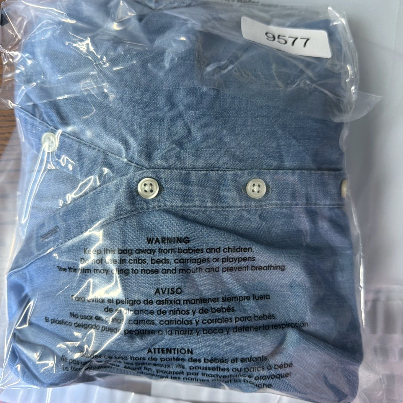 Talbots Talbots Blouse Shirt 3X Women Chambray Button Front Tunic Full Button Casual Office Women’s Plus Size XXL / US 16-18 / IT 52-54 - 4 Thumbnail