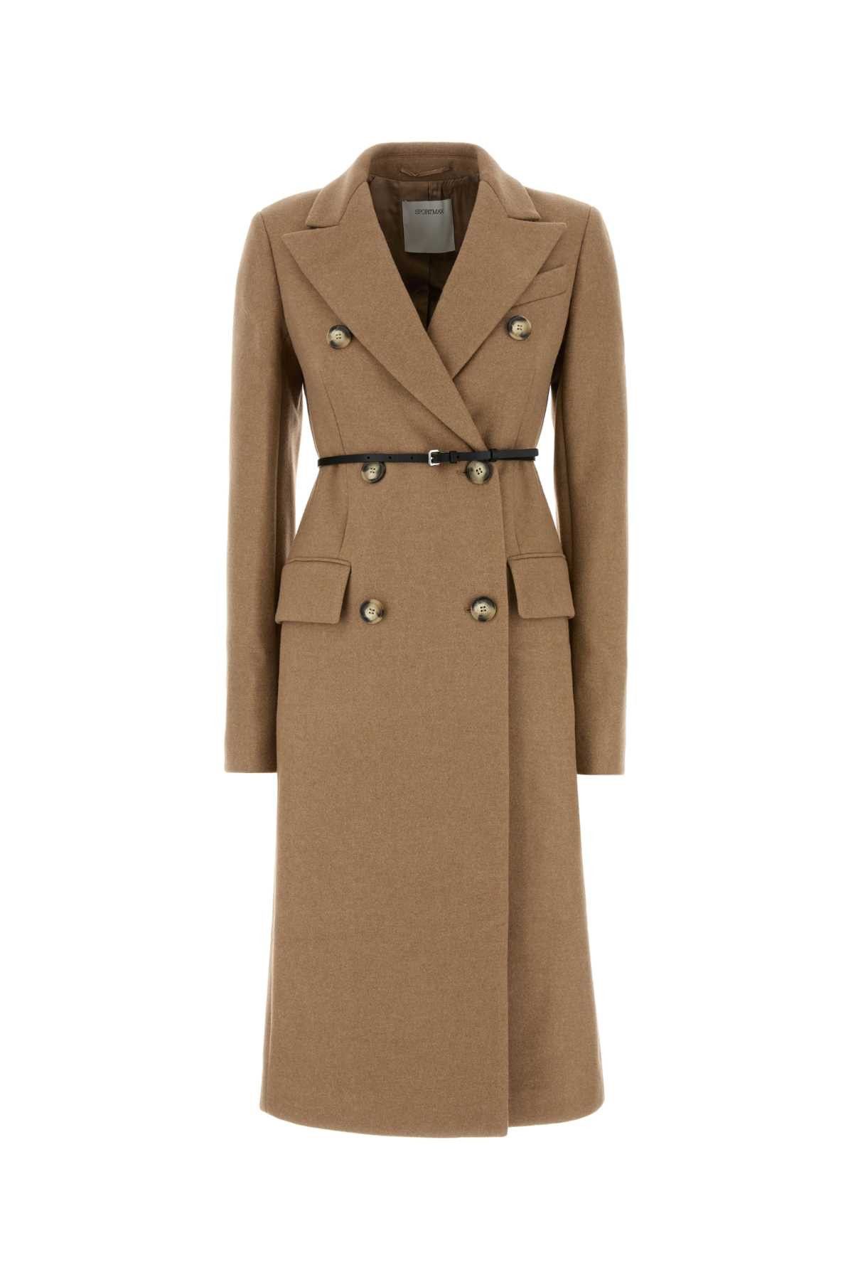 Sportmax Beige Wool Blend Adatti Coat | Grailed