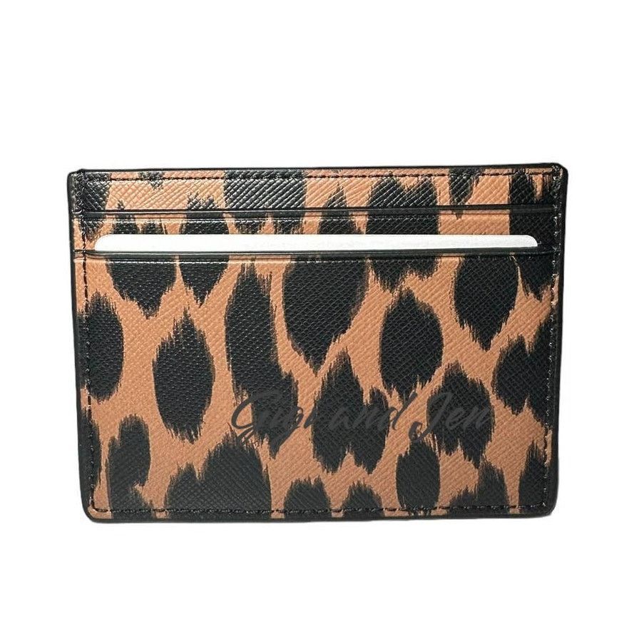 Kate Spade Kate Spade Leopard Print Animal Print Small Slim Card Holder Size ONE SIZE - 2 Thumbnail