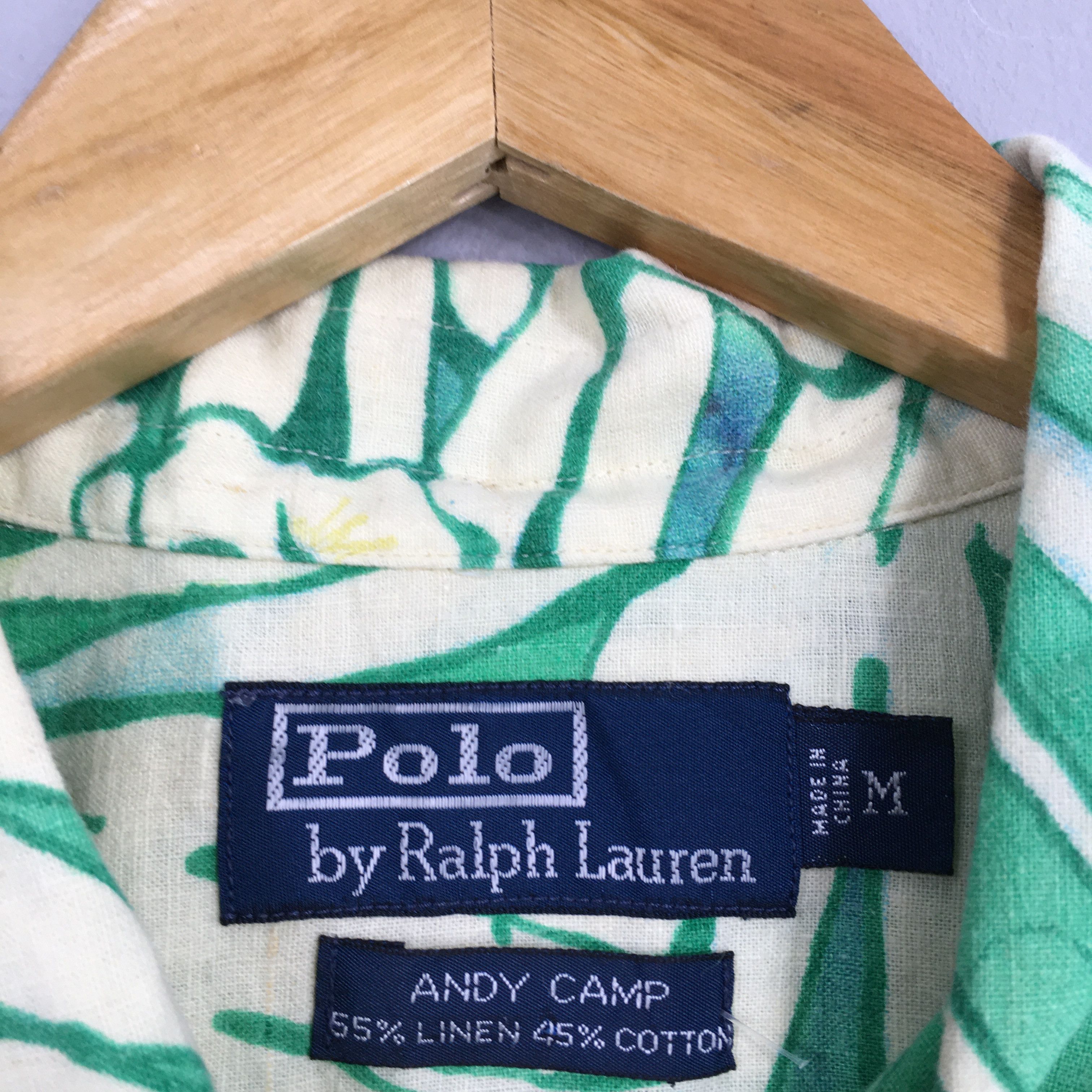 Polo Ralph Lauren Vintage Polo Ralph Lauren Floral Hawaiian Shirt Medium Size US M / EU 48-50 / 2 - 5 Thumbnail
