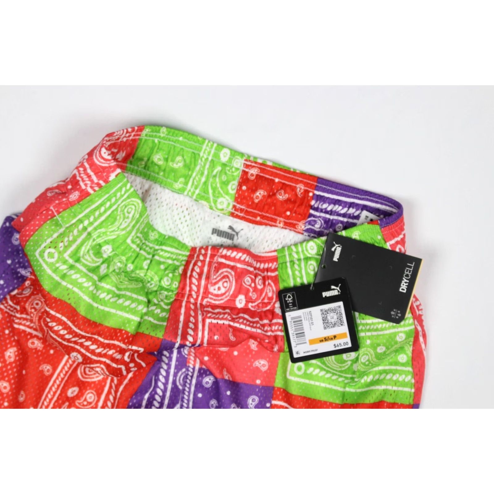 Puma Puma Men's Lamelo Paisley Shorts Basketball Size S Small Multi Color Size US 29 - 4 Thumbnail