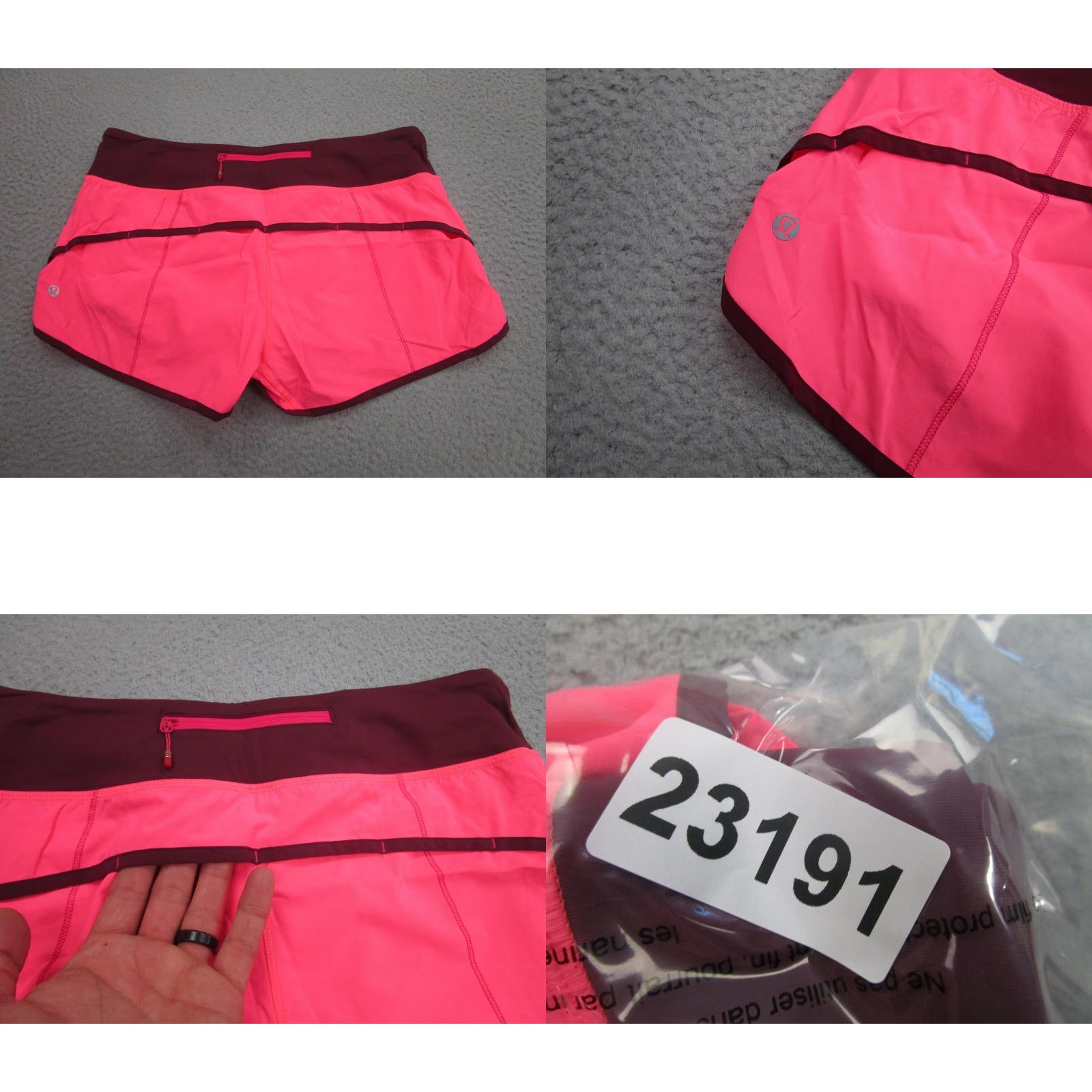 Lululemon Lululemon Shorts Womens 8 Pink Colorblock Running Lined Zip Pocket Athletic Size 30" / US 8 / IT 44 - 9 Thumbnail