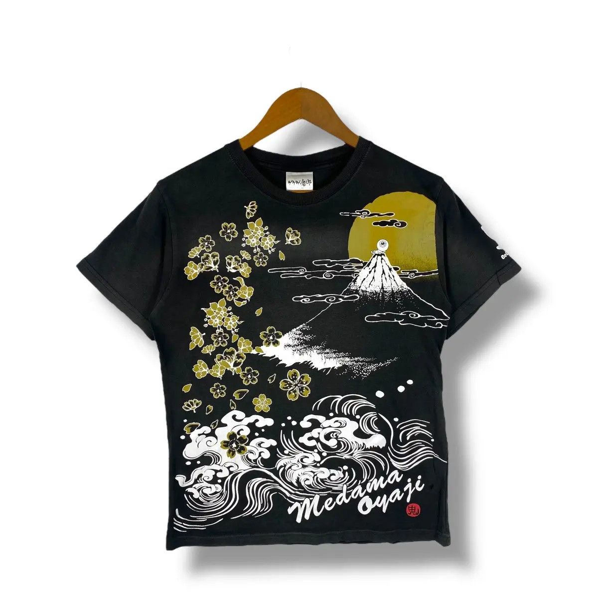 Anime GEGEGE NO KITARO Medama Oyaji Sukajan Style Anime Tee Shirt Size US M / EU 48-50 / 2 - 1 Thumbnail