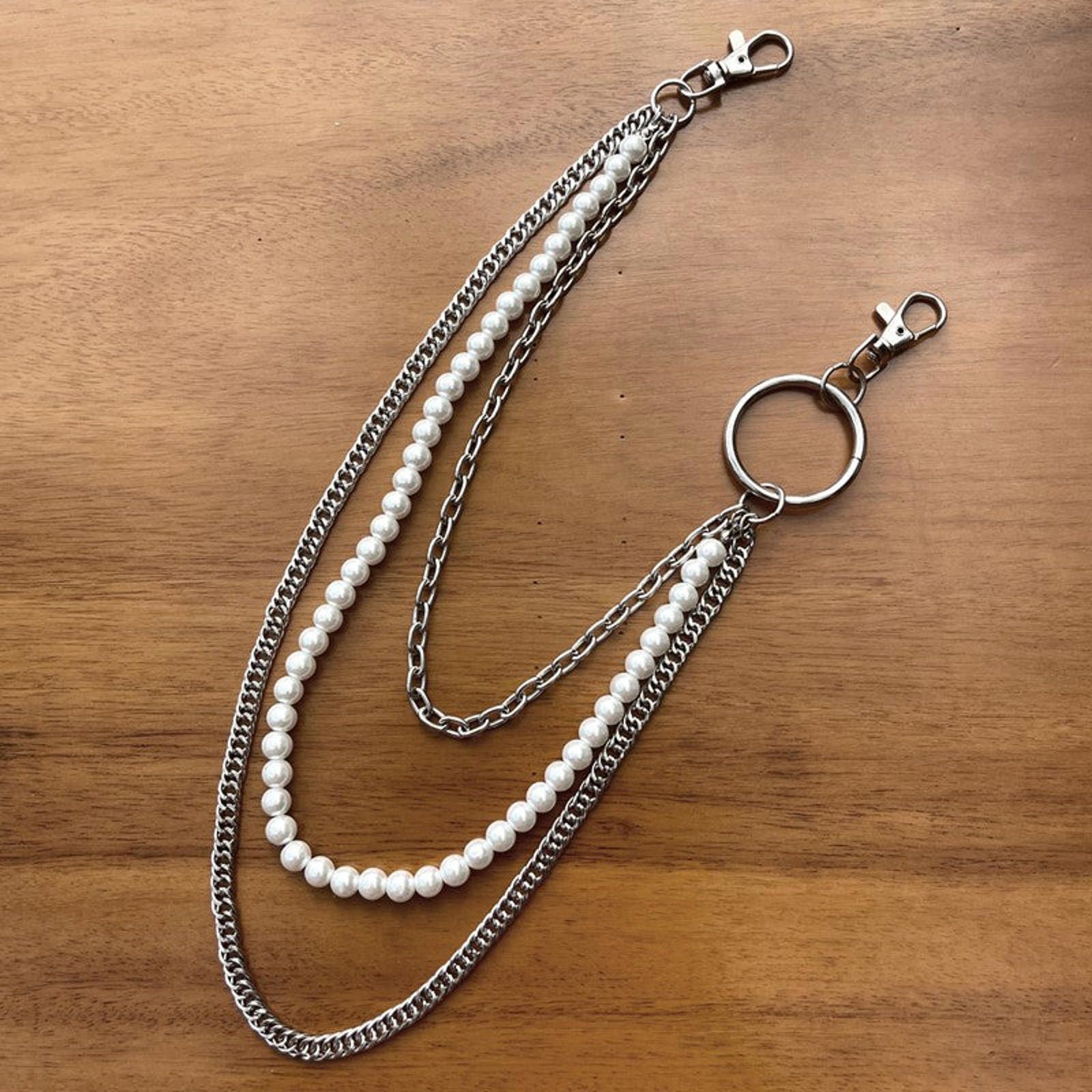 Vintage Triple Layer Dice Wallet Chain, Pants Chain Size ONE SIZE - 3 Thumbnail