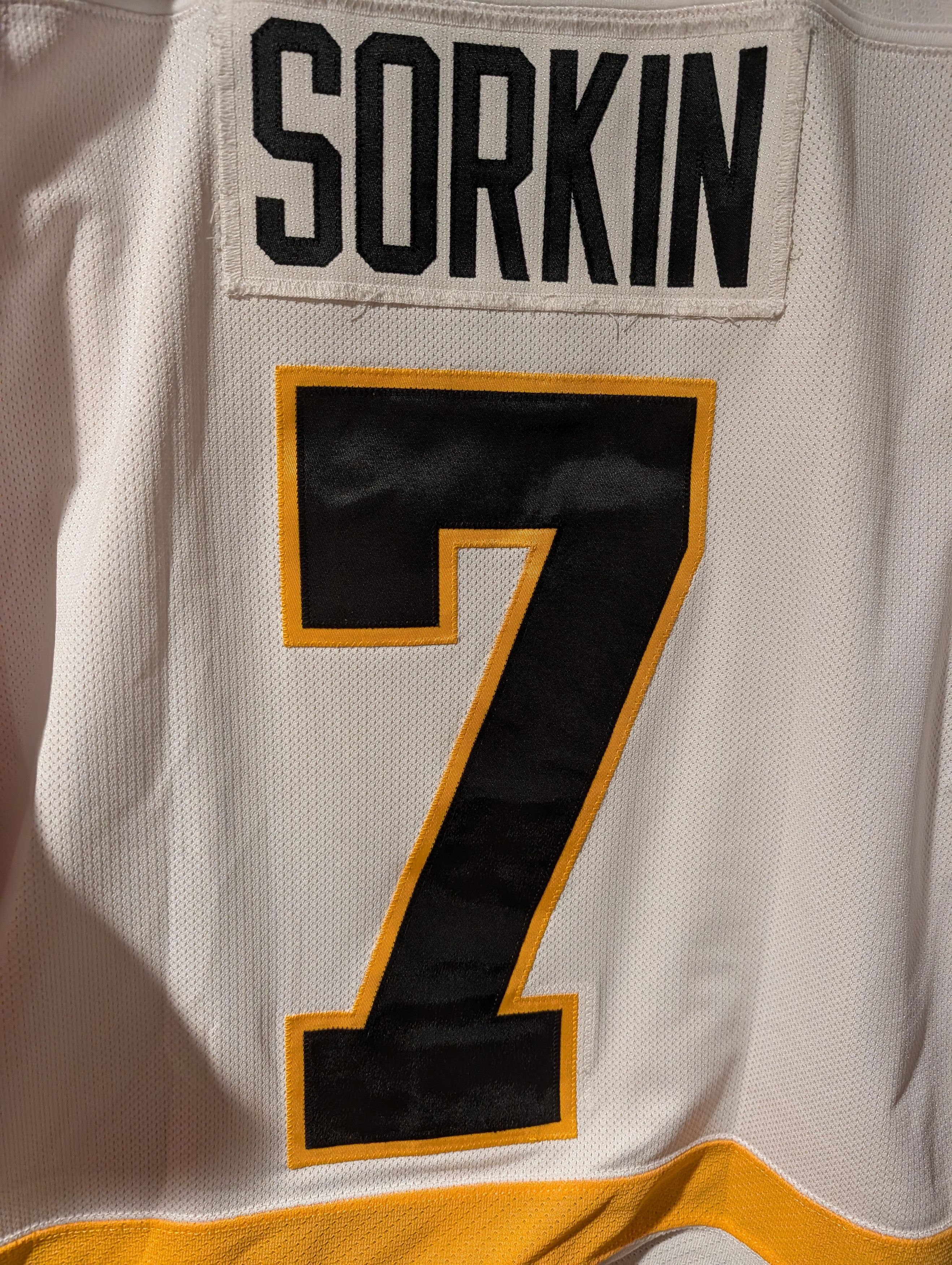 NHL CCM Wilkes-Barre Scranton Penguins Sorkin #7 Hockey Jersey Size US XL / EU 56 / 4 - 11 Thumbnail