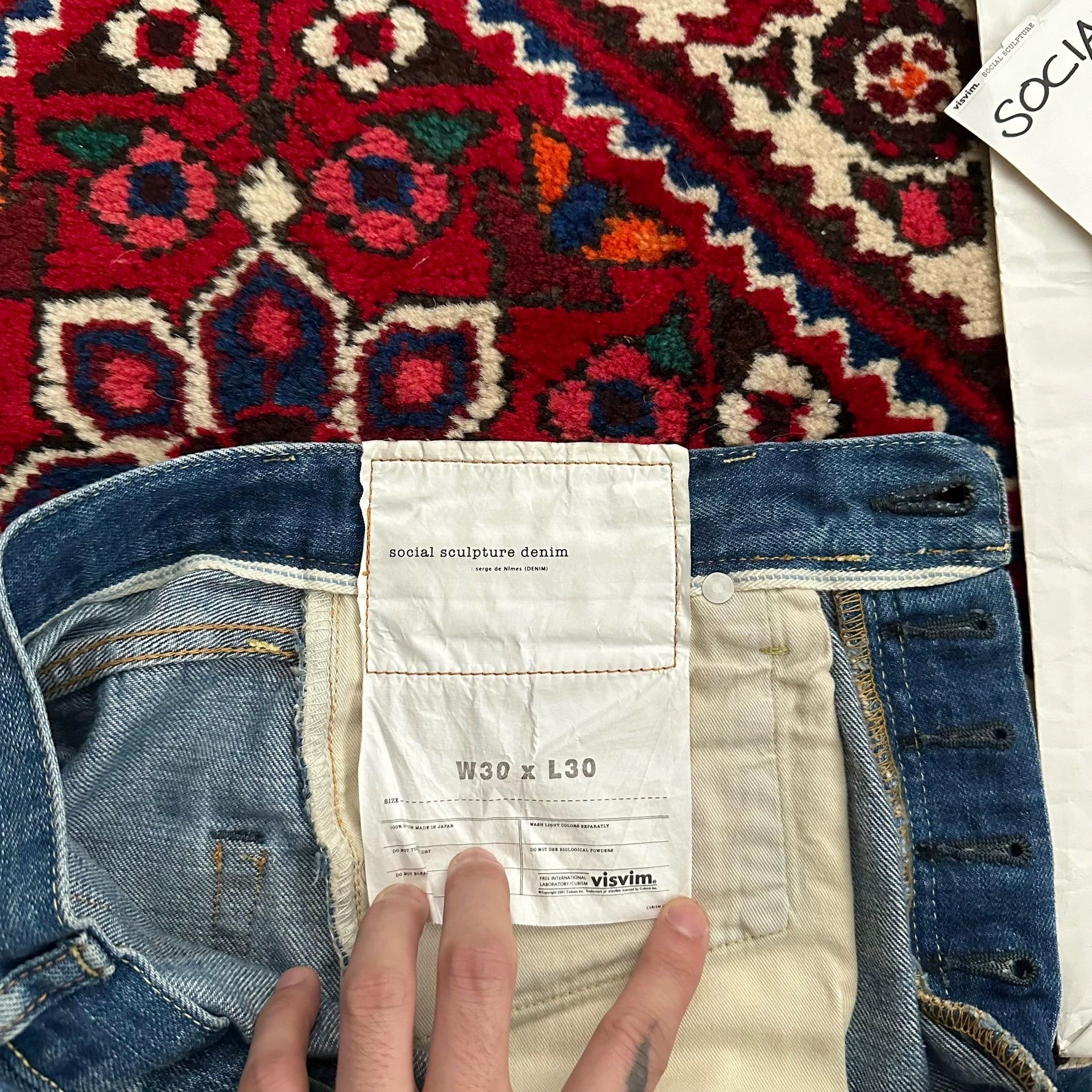 Visvim visvim 13aw 01.2D10 jeans best D10 yellow mud wash 95new Size US 30 / EU 46 - 6 Thumbnail
