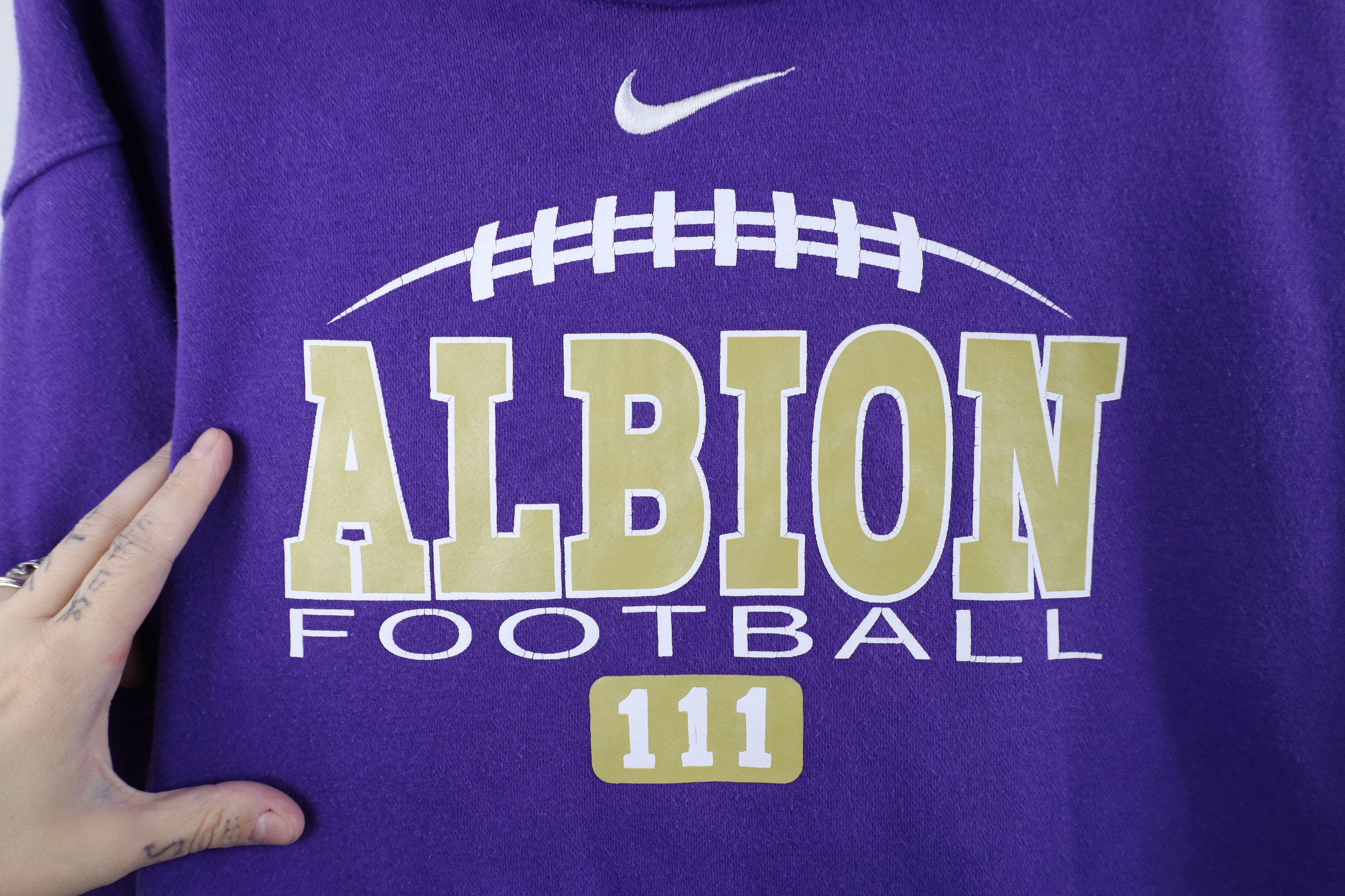 Nike Nike Swoosh Team Issued Albion University Football Hoodie Size US XXL / EU 58 / 5 - 5 Thumbnail