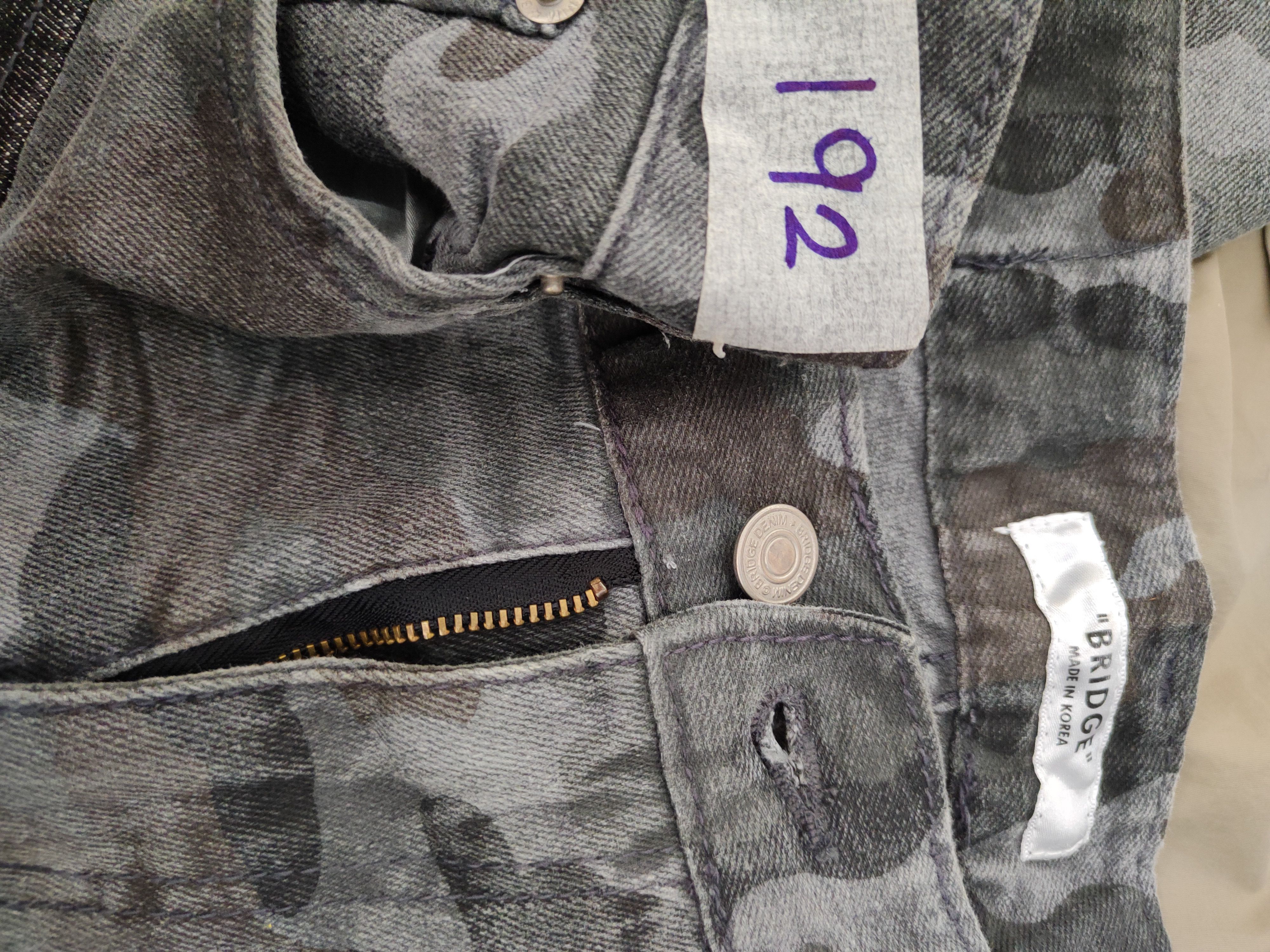 Japanese Brand DLL Bridge Camo Distressed Ripped Skinny cargo pants #192 Size 30" / US 8 / IT 44 - 17 Thumbnail