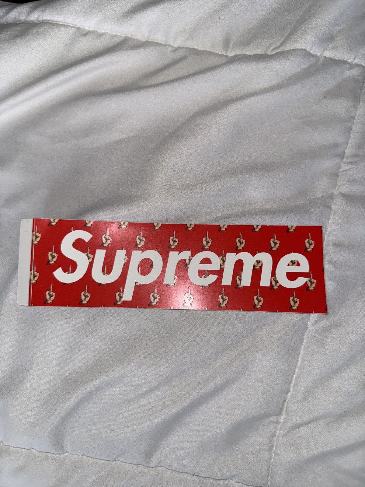 Supreme Supreme Red Undercover Middle Finger Box Logo Sticker Size ONE SIZE - 1 Preview