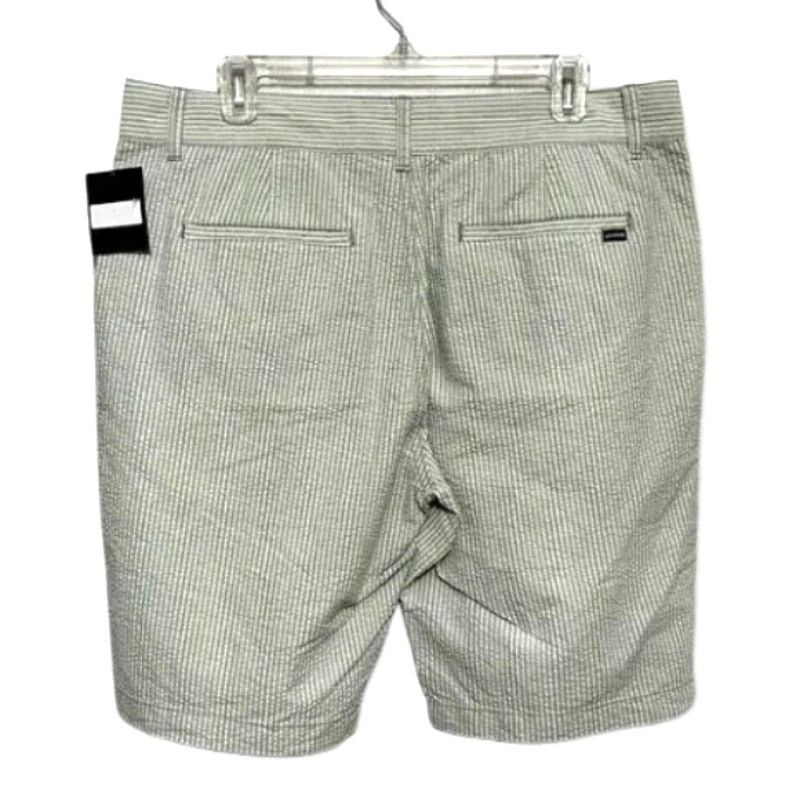 Other Union Chino Shorts Seersucker Flat Front Green White 36W NWT Size US 36 / EU 52 - 4 Thumbnail