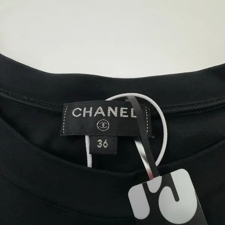 Chanel Chanel Gabrielle Black Short Sleeve T-Shirt Size S / US 4 / IT 40 - 3 Thumbnail