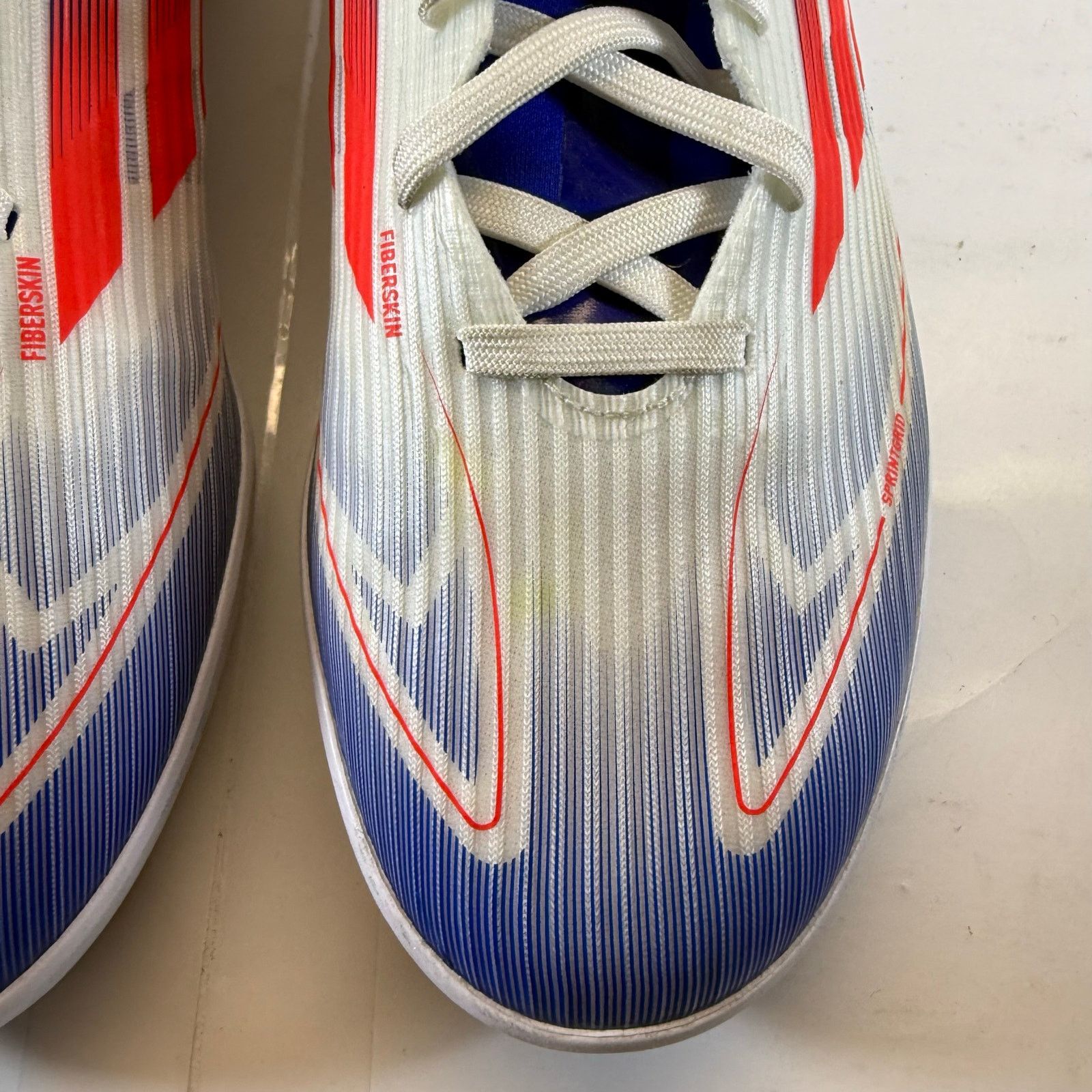 Adidas Adidas F50 Club Football White/Multicolor Size 7.5 Youth Size US 7.5 / IT 37.5 - 5 Thumbnail