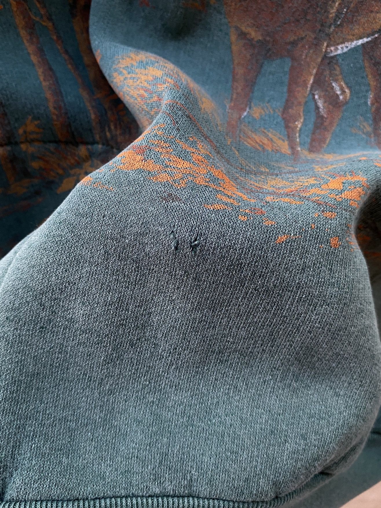Japanese Brand Graphic Animal 'Deer' Half Button Fleece Crewneck Size US M / EU 48-50 / 2 - 5 Thumbnail