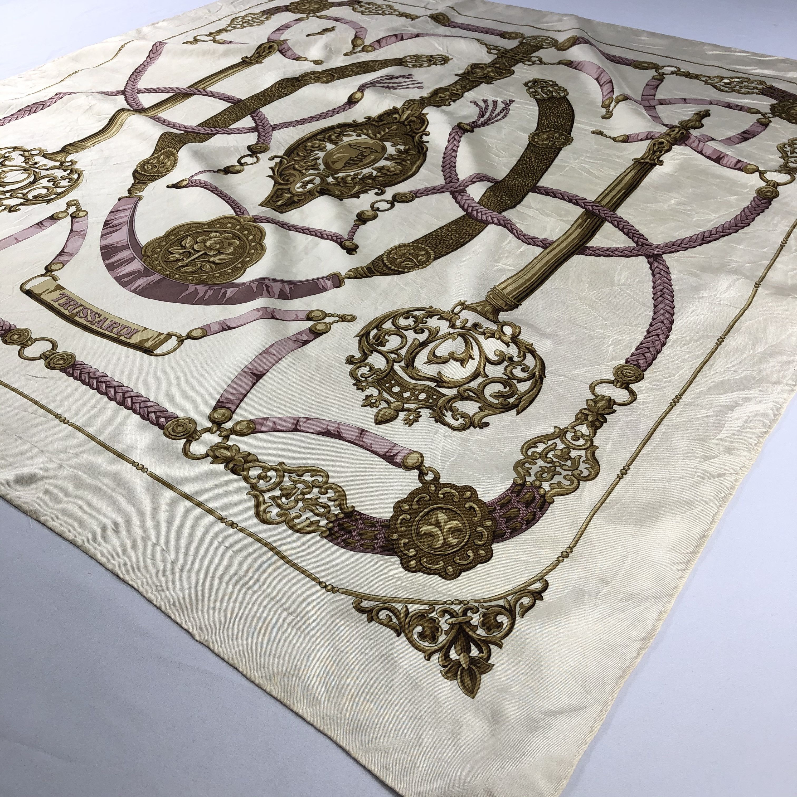 Trussardi Vintage Trussardi Silk Scarf Size ONE SIZE - 3 Thumbnail