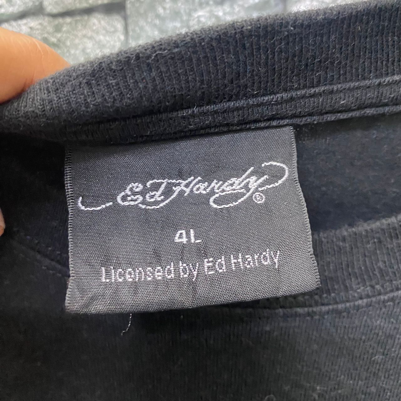 Ed Hardy Vintage Ed Hardy by Licensed by Ed Hardy Long Sleeve Shirt Size US XXL / EU 58 / 5 - 5 Thumbnail