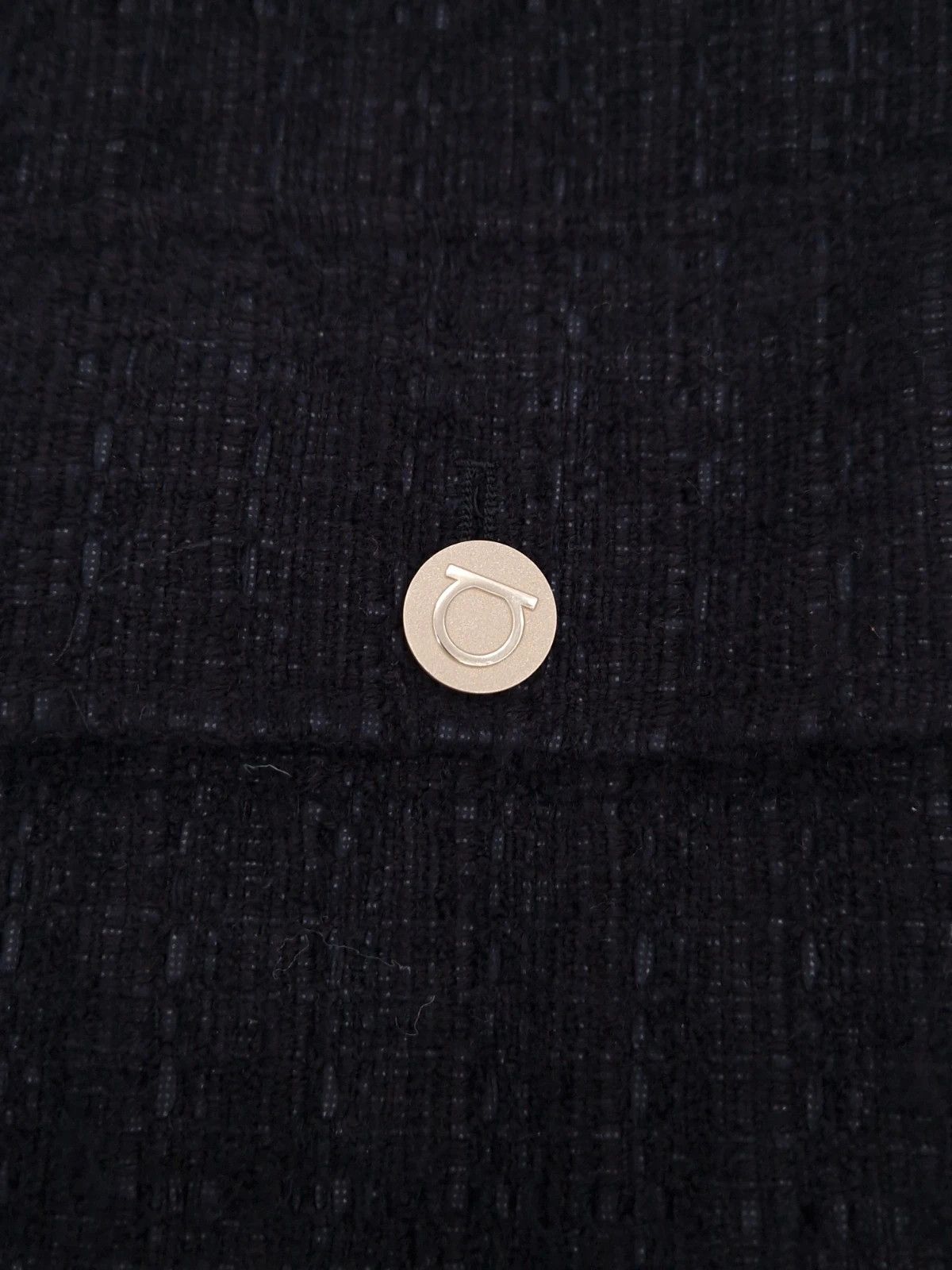 Salvatore Ferragamo Salvatore Ferragamo Black Bouclé Tweed Jacket Size XS / US 0-2 / IT 36-38 - 9 Thumbnail