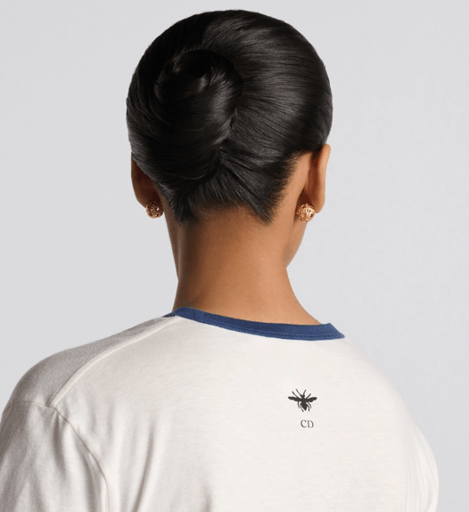 Dior o1w1db11225 453T40 T-Shirt in White/Blue Size L / US 10 / IT 46 - 5 Thumbnail
