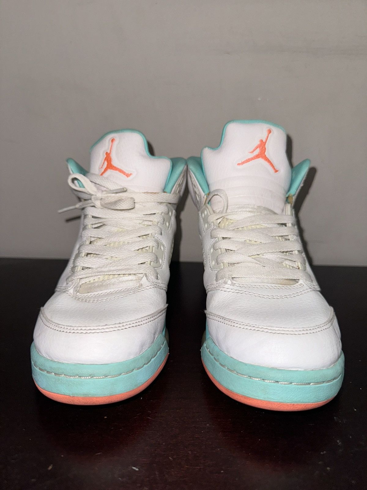 Jordan Brand × Nike Jordan 5 Light aqua Size 5.5y/7w Size US 5.5 / IT 35.5 - 5 Thumbnail