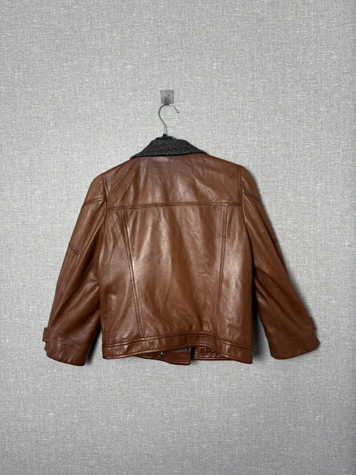 Miu Miu Miu Miu Lambskin Leather Biker Jacket with Buckle Cuffs sz44 Size M / US 6-8 / IT 42-44 - 17 Thumbnail