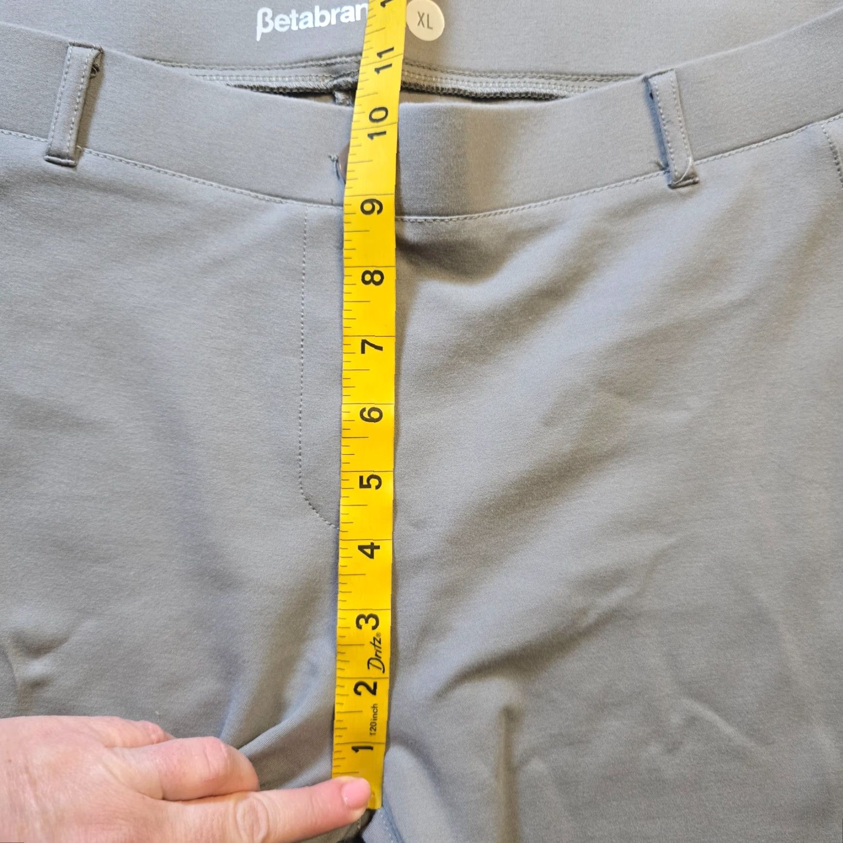Vintage Betabrand Pants Womens XL Gray Stretchy Straight Leg Career Casual Capsule Shirt? Size 24" / US 00 / IT 34 - 5 Thumbnail