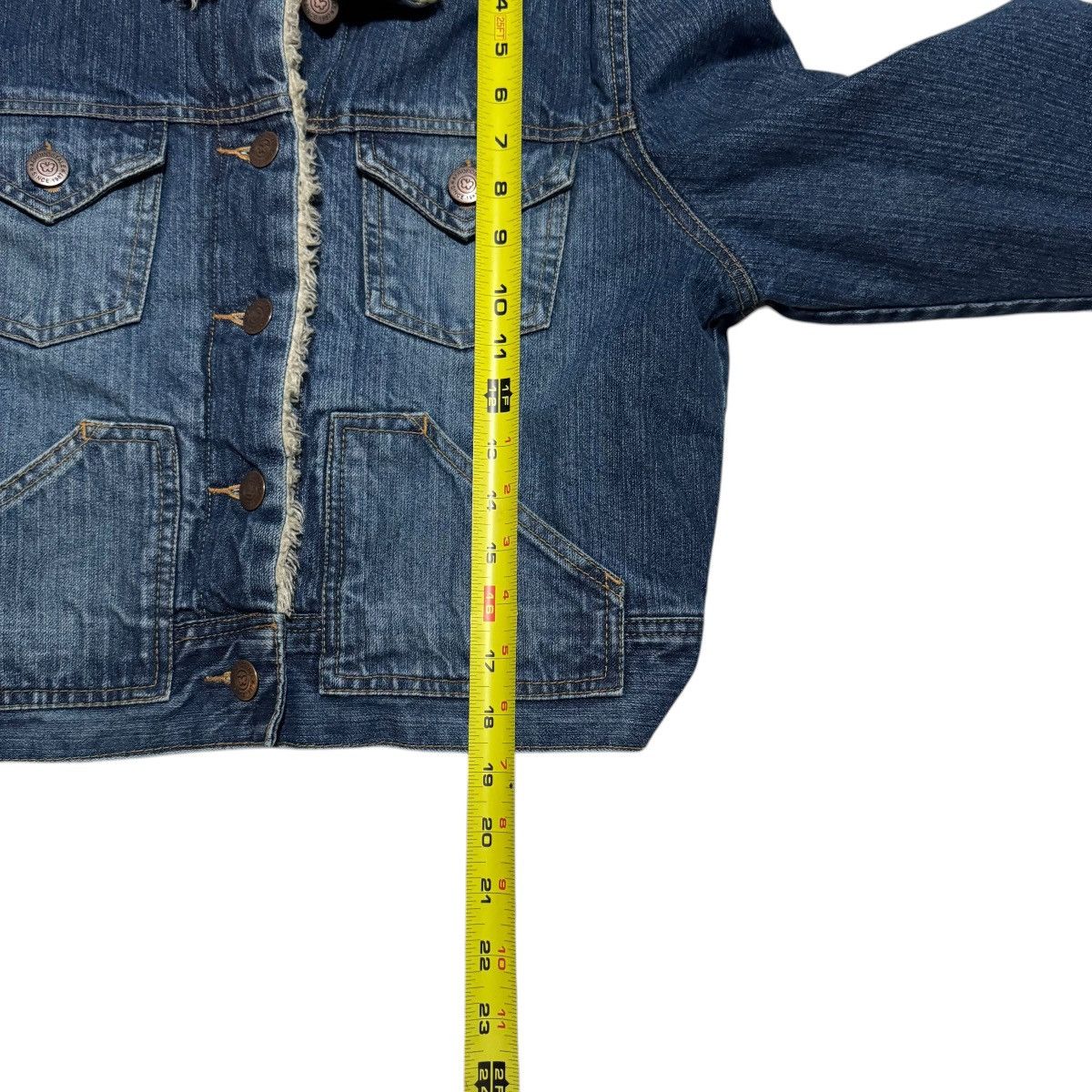 Aeropostale 2000s Aeropostale Sherpa Collar Denim Jean Jacket Women's L Size L / US 10 / IT 46 - 7 Thumbnail