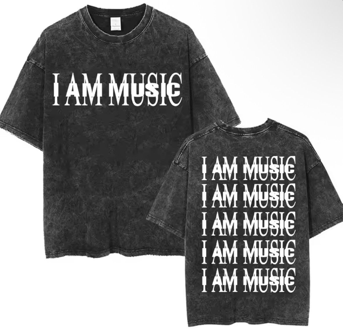 Other Retro Playboi Carti I am Music Font Print Washed T-Shirt Size US L / EU 52-54 / 3 - 1 Thumbnail