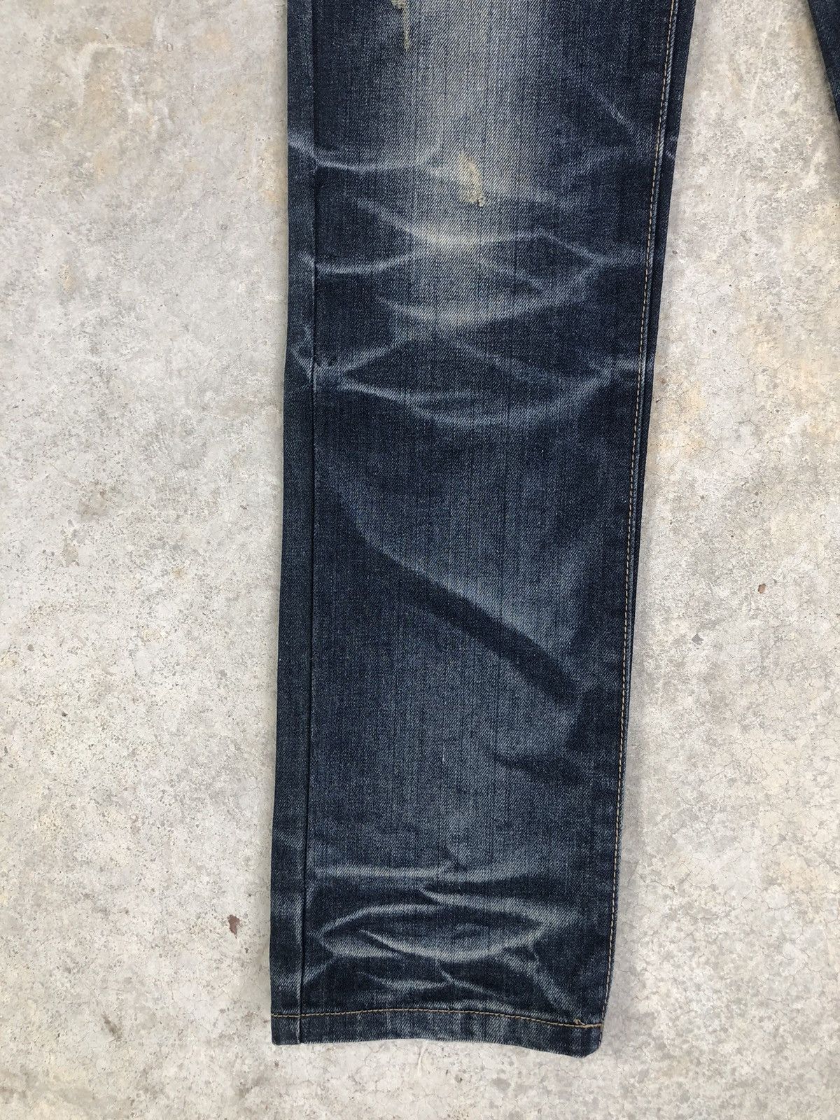 Japanese Brand Japanese Classical elf Distressed Jeans Embroidered Size US 31 - 5 Thumbnail
