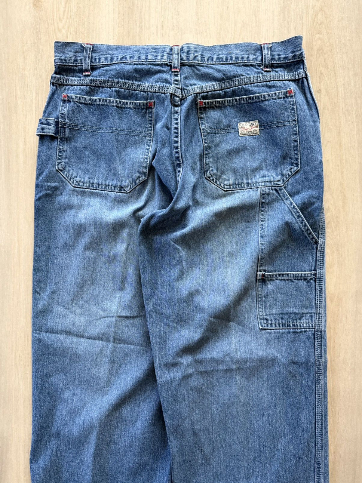 Old Navy Vintage Old Navy Carpenter 100% Cotton Denim Loop Sz 12 Size 34" / US 12 / IT 48 - 2 Thumbnail