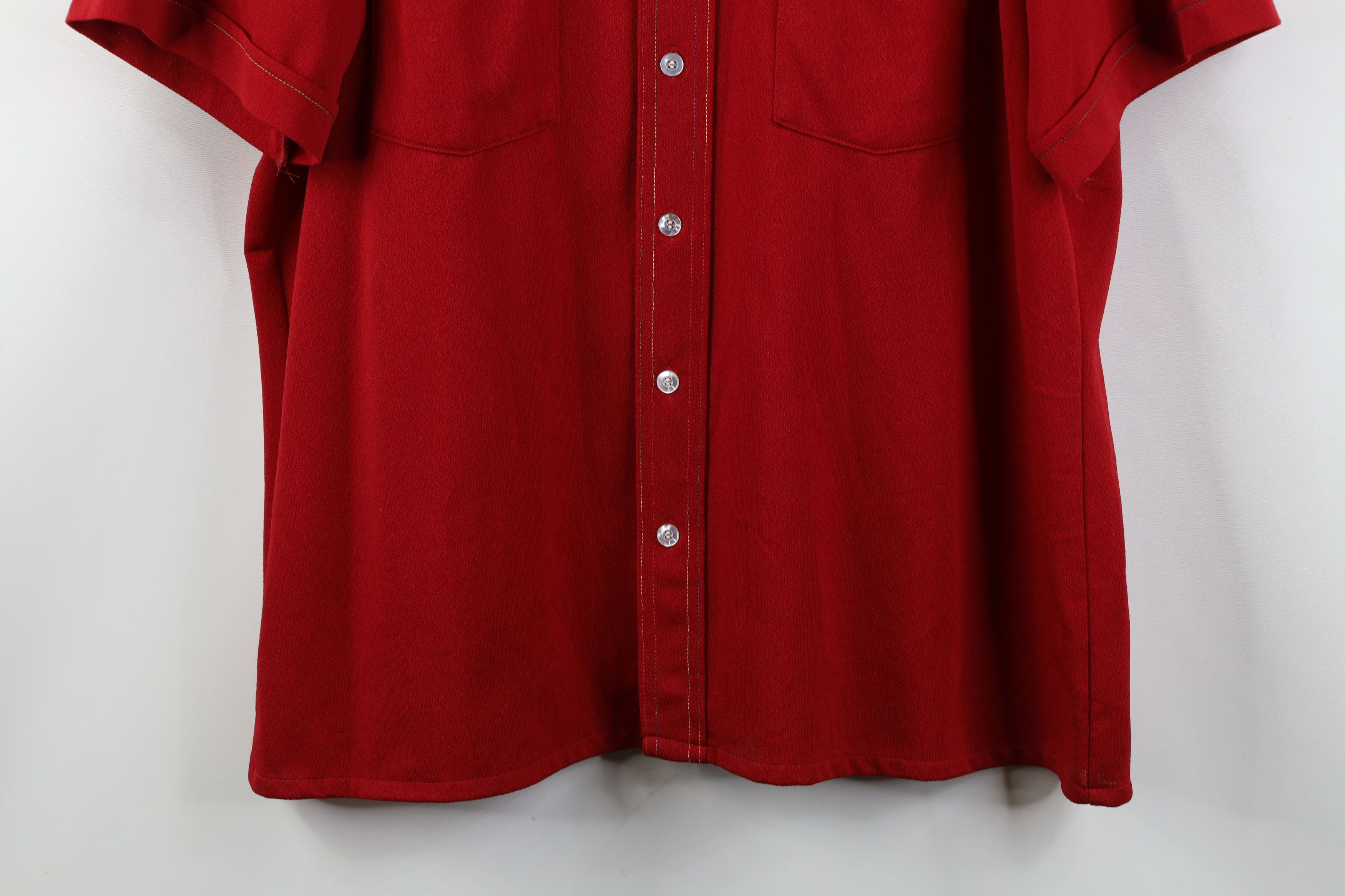 Vintage Vintage 70s Streetwear Short Sleeve Collared Button Shirt Size US XL / EU 56 / 4 - 3 Thumbnail