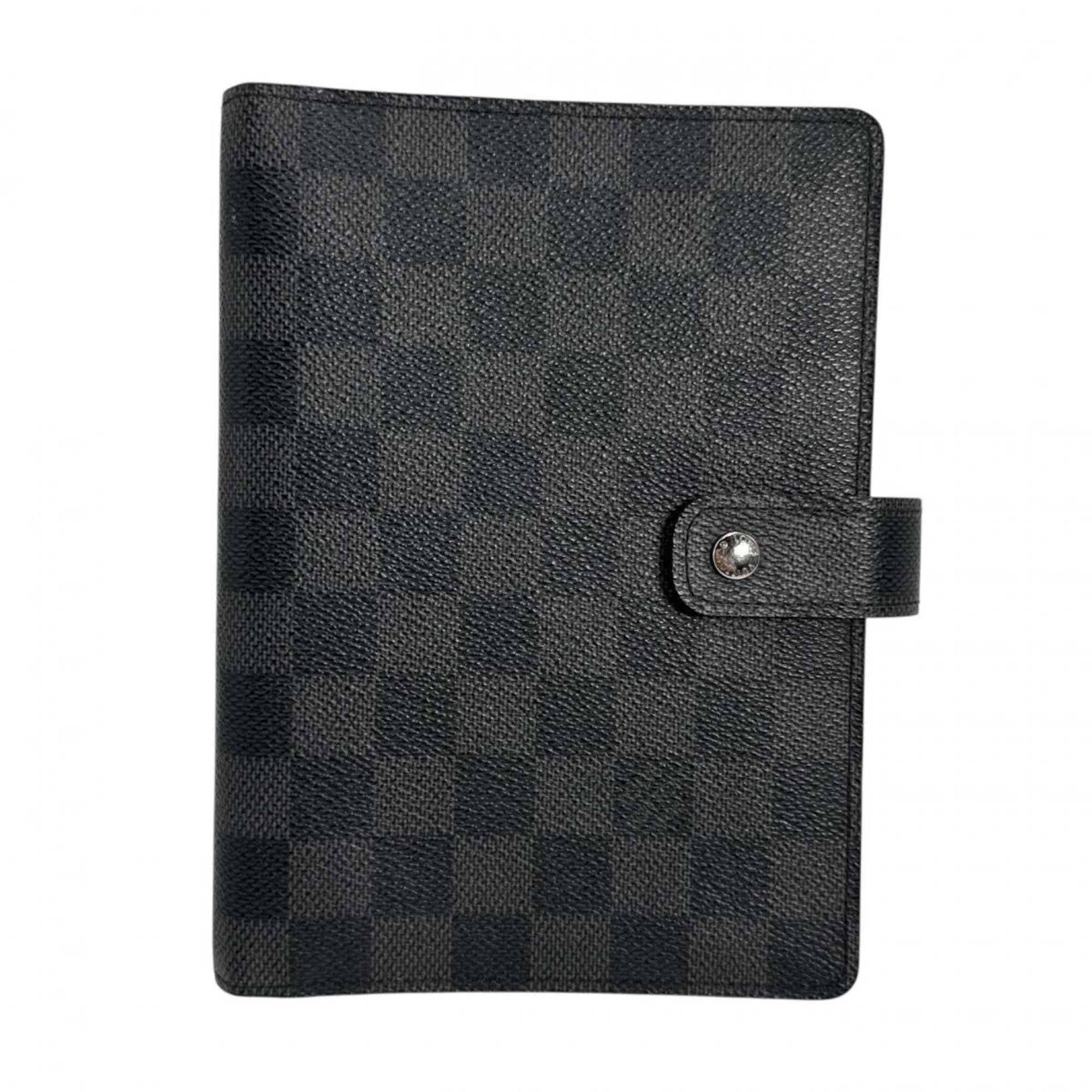 Louis Vuitton Louis Vuitton Planner Cover System Damier Graphite Agenda MM Canvas R20242 Black x Gray Size ONE SIZE - 1 Thumbnail