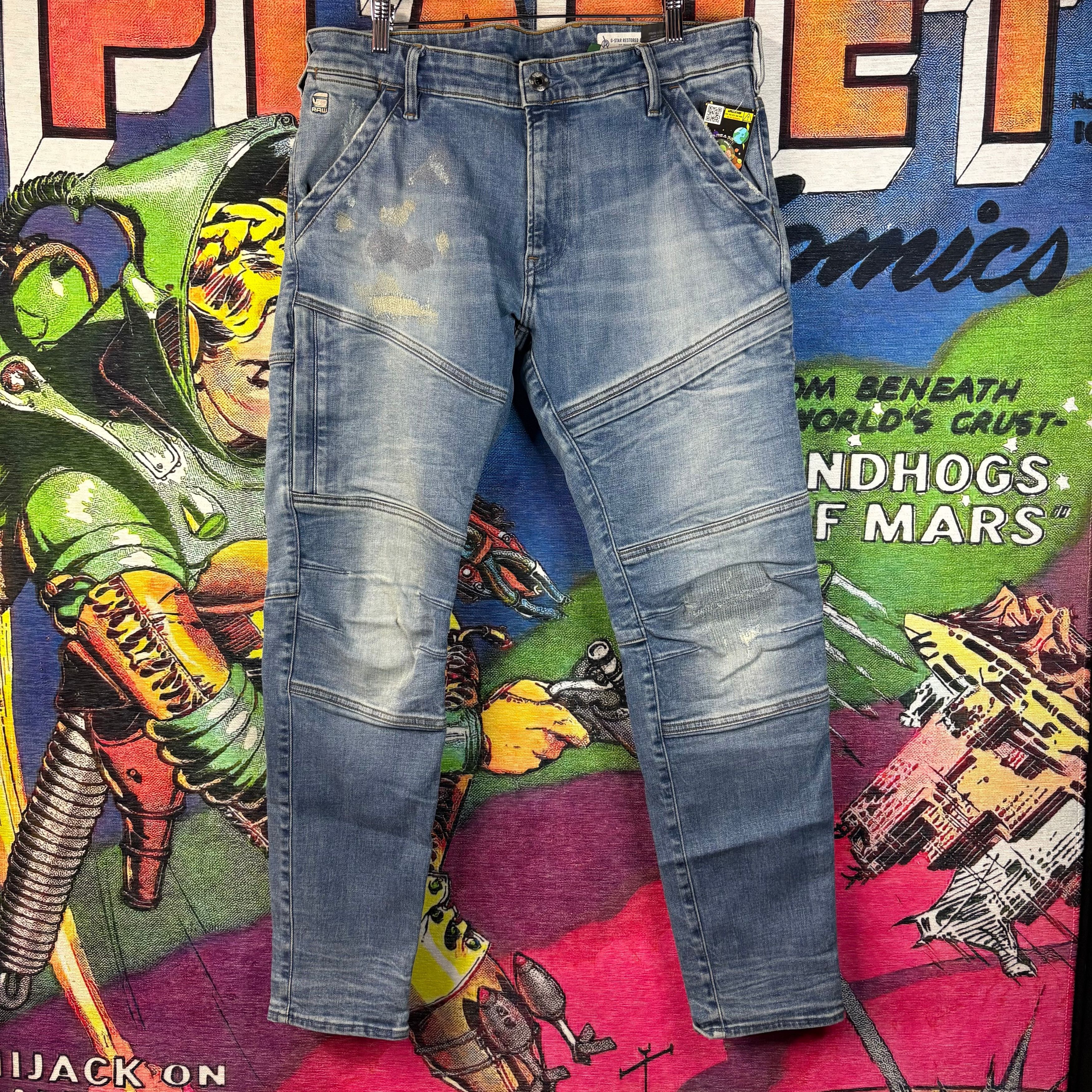 G-Star G-Star Rackam 3D Skinny Jeans Size 36" Size US 36 / EU 52 - 2 Thumbnail