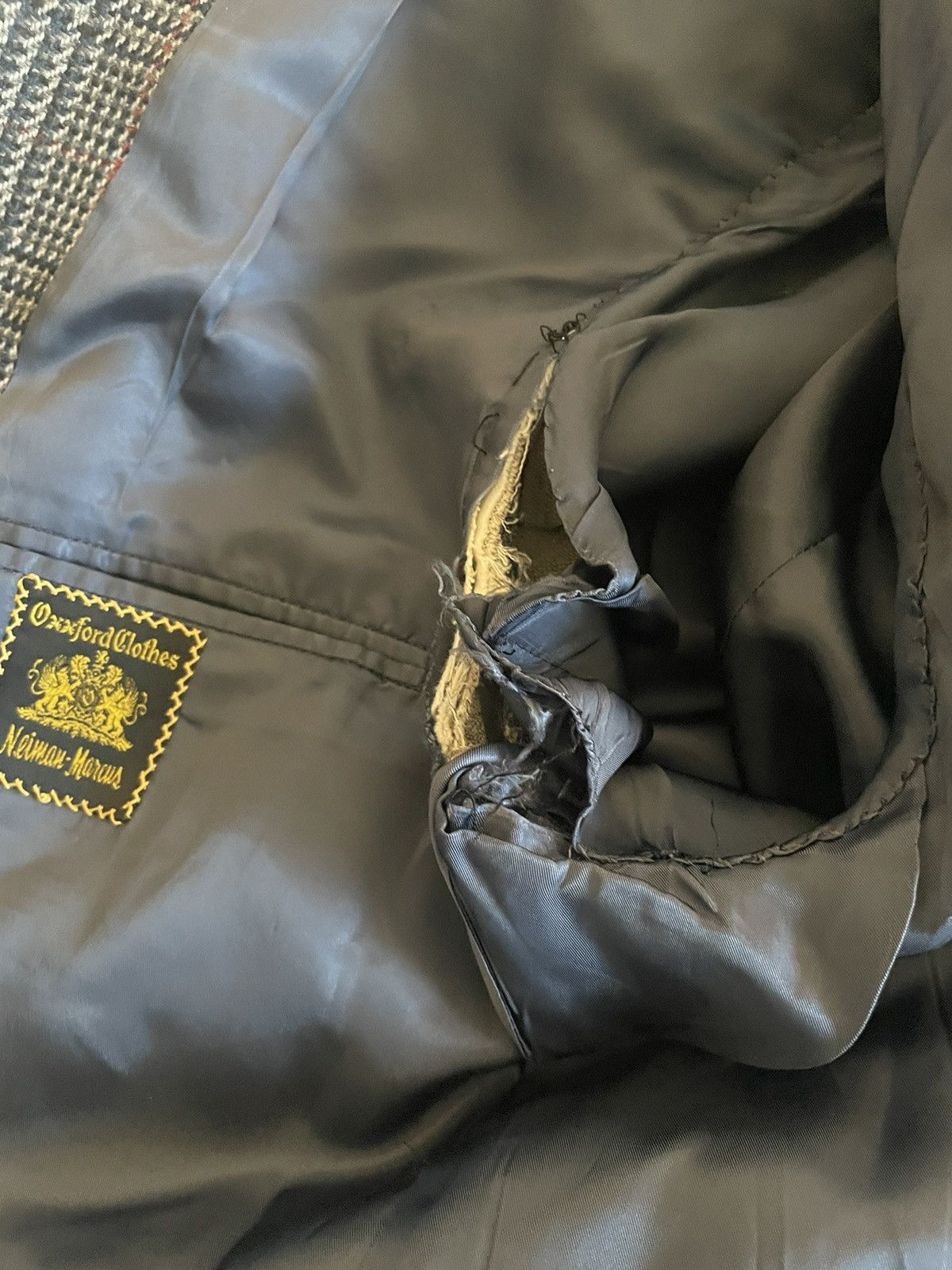 Oxxford Clothes × Vintage Cashmere Check Jacket Size 42R - 12 Thumbnail