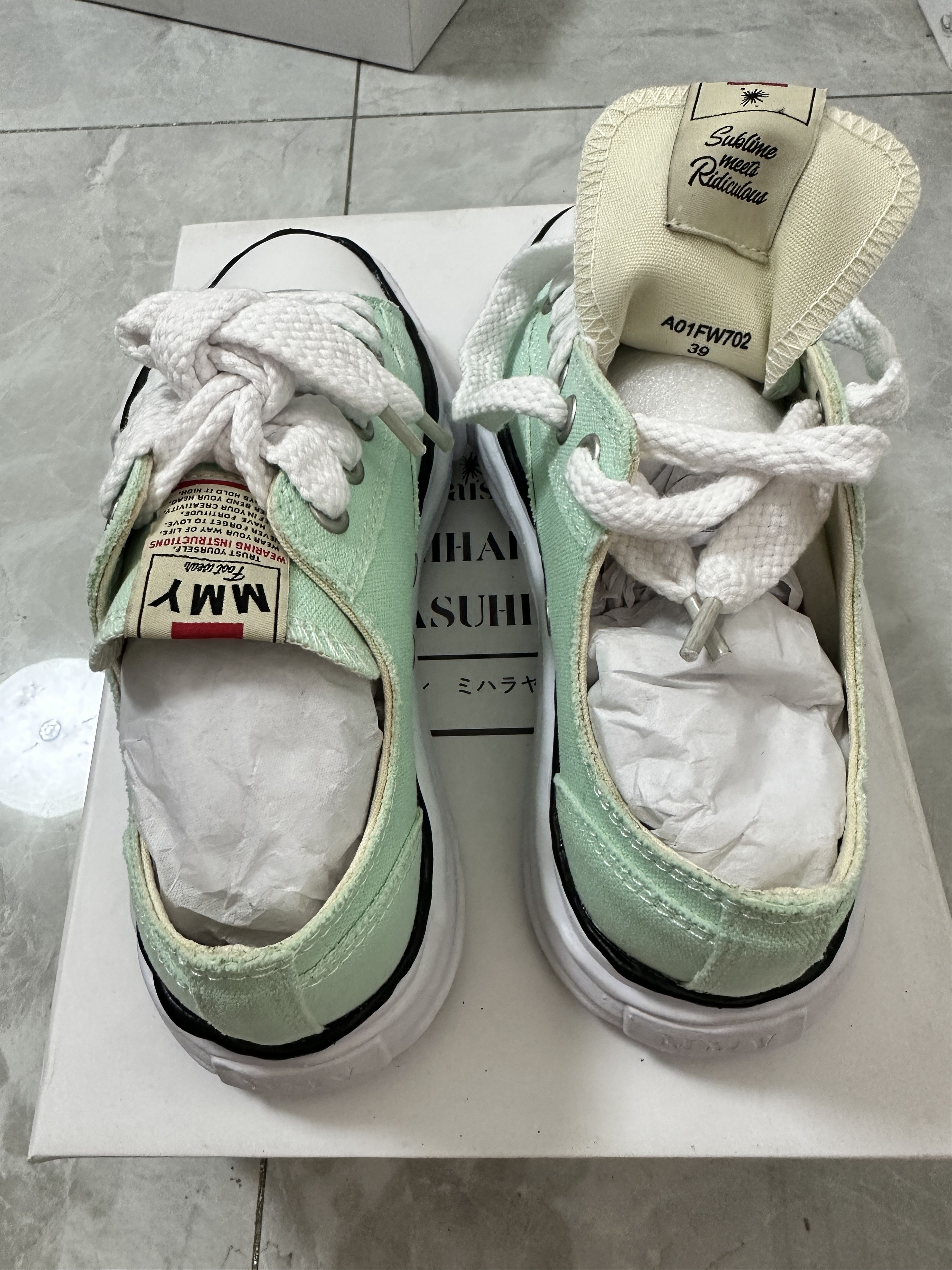 Maison MIHARA YASUHIRO Maison MIHARA YASUHIRO Low-top Sneakers in Light Blue Size US 6 / EU 39 - 4 Thumbnail