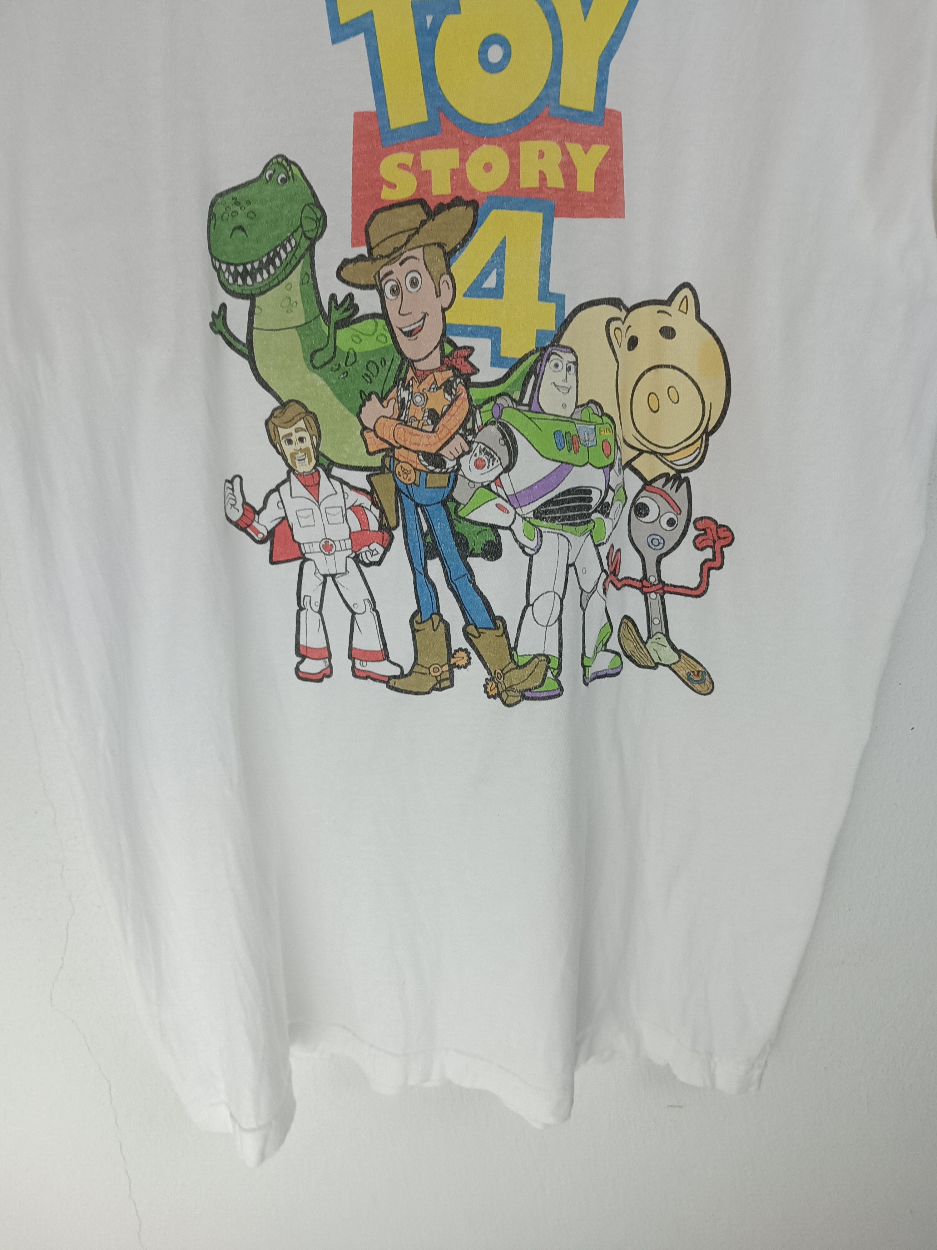 Disney TOY STORY 4 CARTOON ANIMATION WOODY BUZZ FUNNY TEE Size US M / EU 48-50 / 2 - 6 Thumbnail